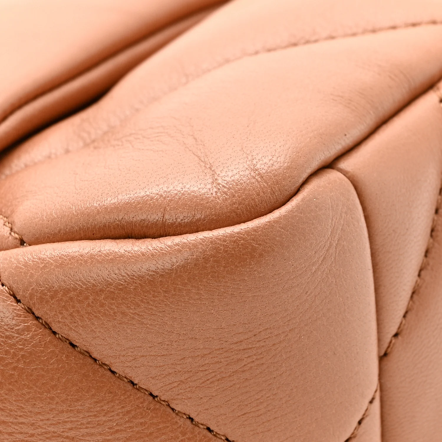 Lambskin Quilted Medium Chanel 19 Flap Brown - Image 12