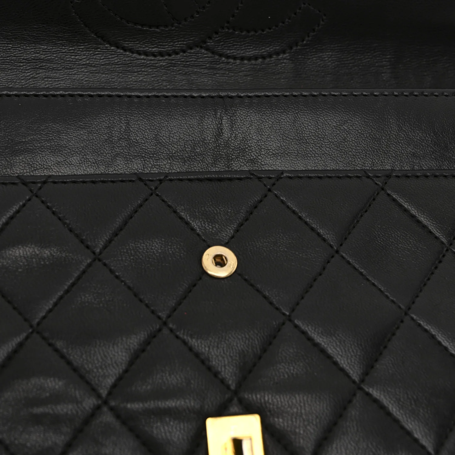 Lambskin Quilted Medium Double Flap Bijoux Chain Black - Image 11