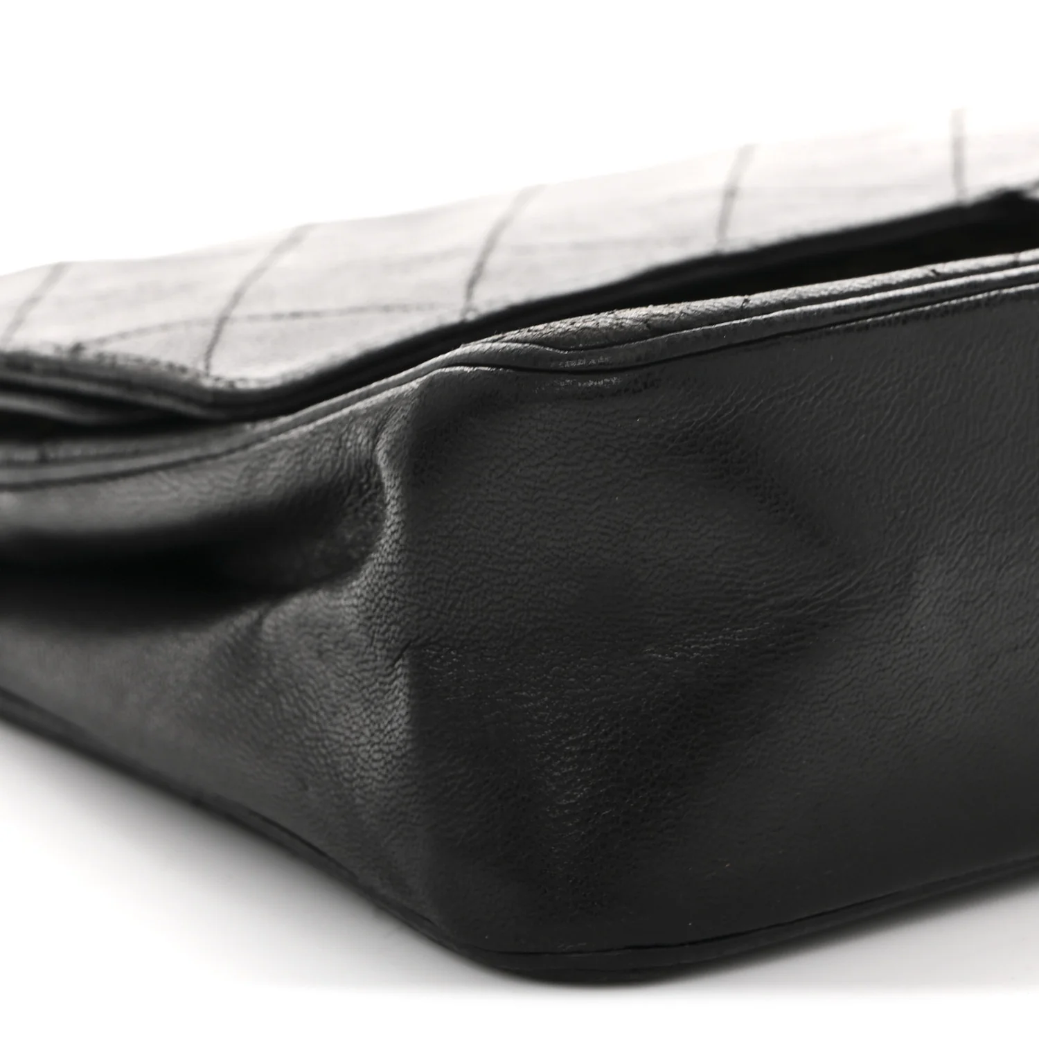 Lambskin Quilted Medium Double Flap Bijoux Chain Black - Image 9