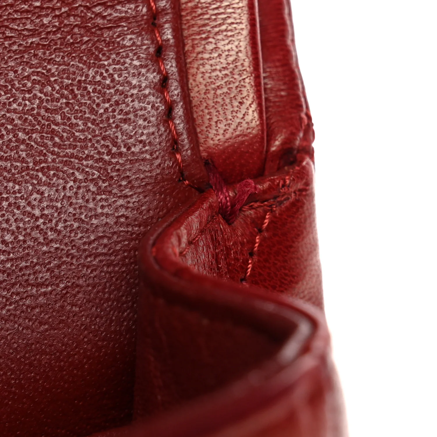 Lambskin Quilted Medium Double Flap Red - Image 7
