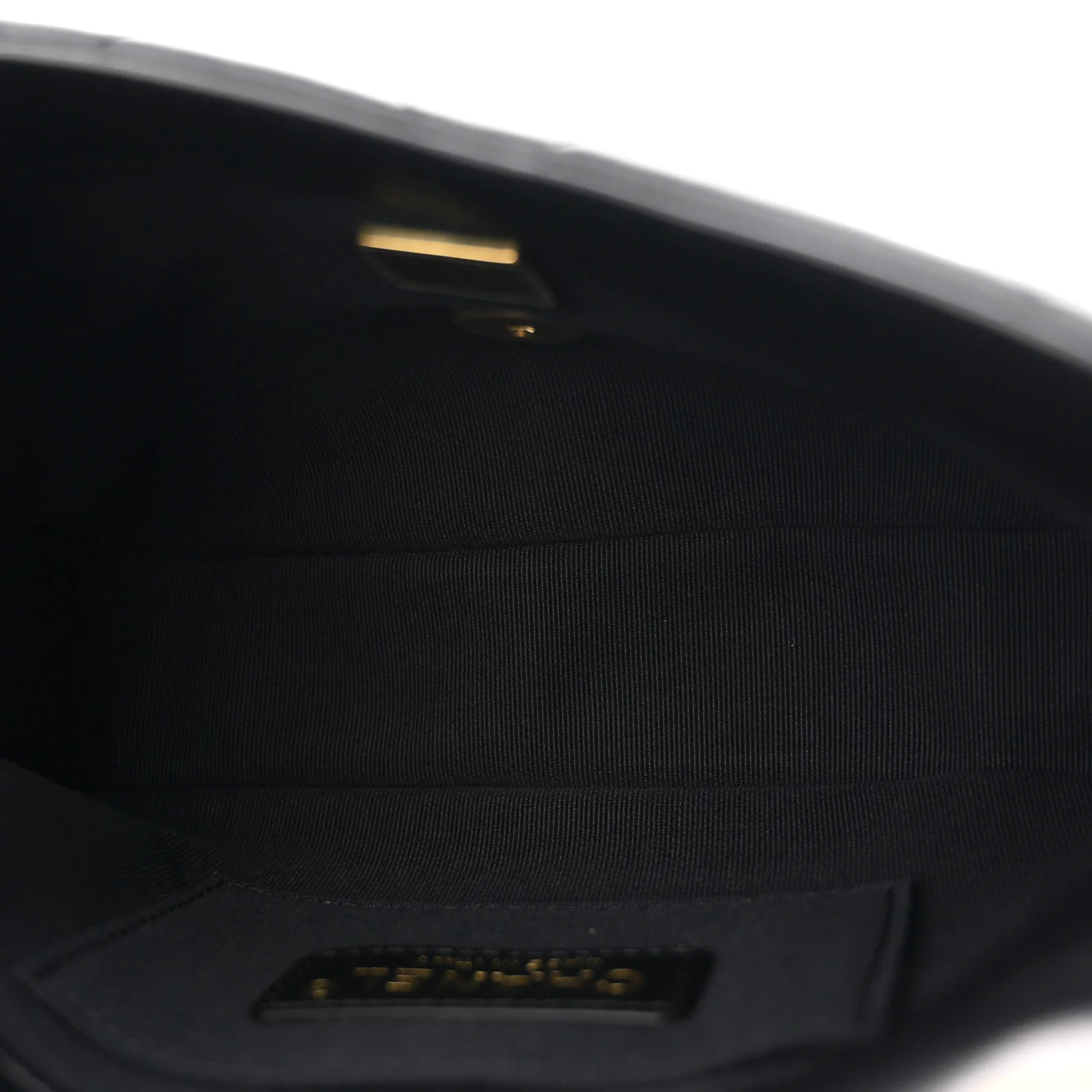 Lambskin Quilted Mini Lacquered Chain Flap Black - Image 5