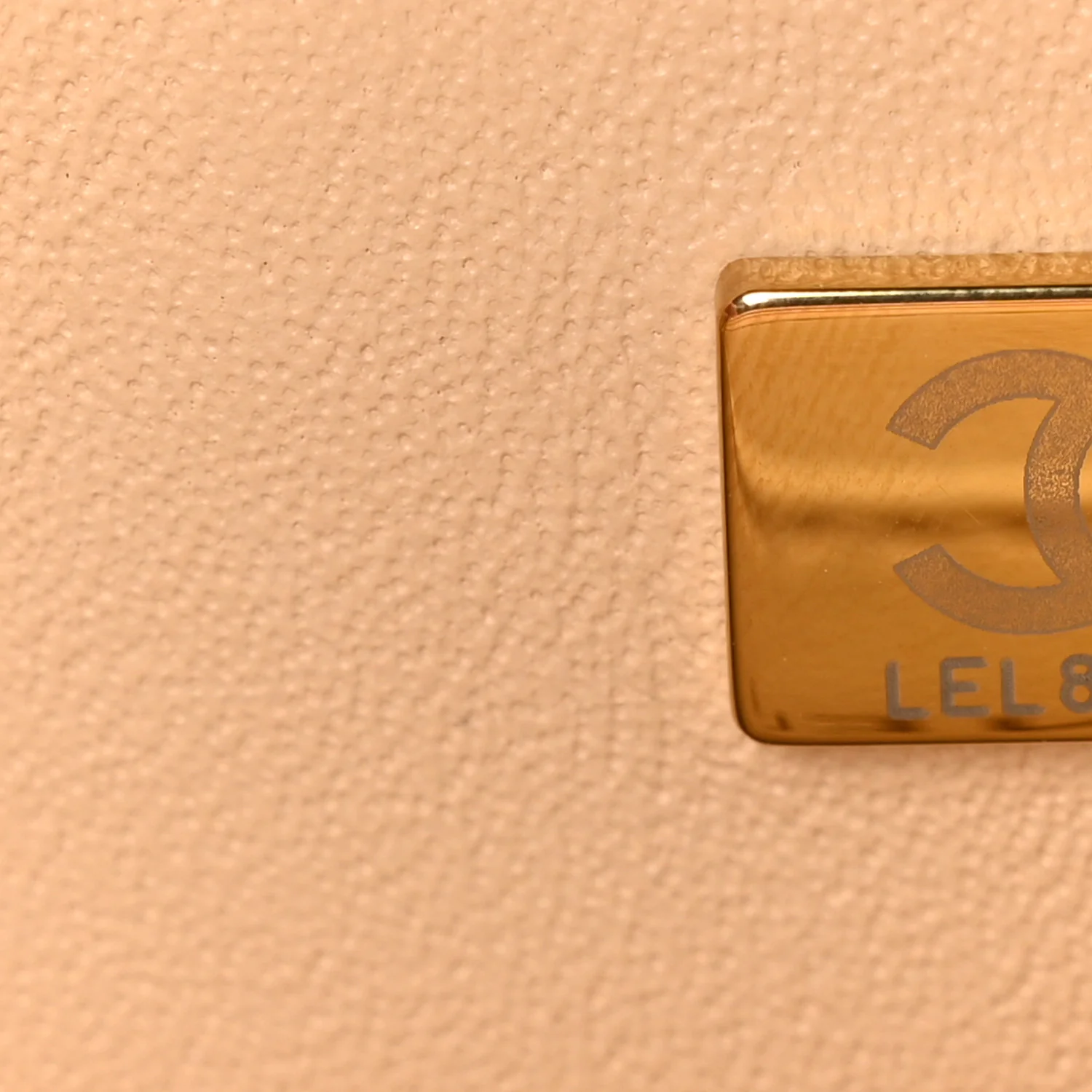 Lambskin Quilted Mini Rectangular Flap Beige - Image 7
