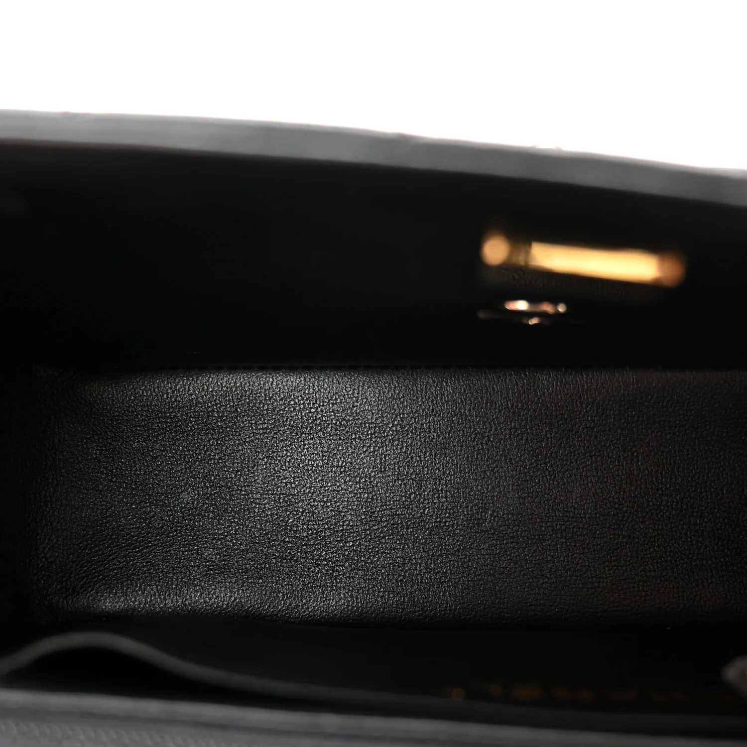 Lambskin Quilted Mini Rectangular Flap Black - Image 5