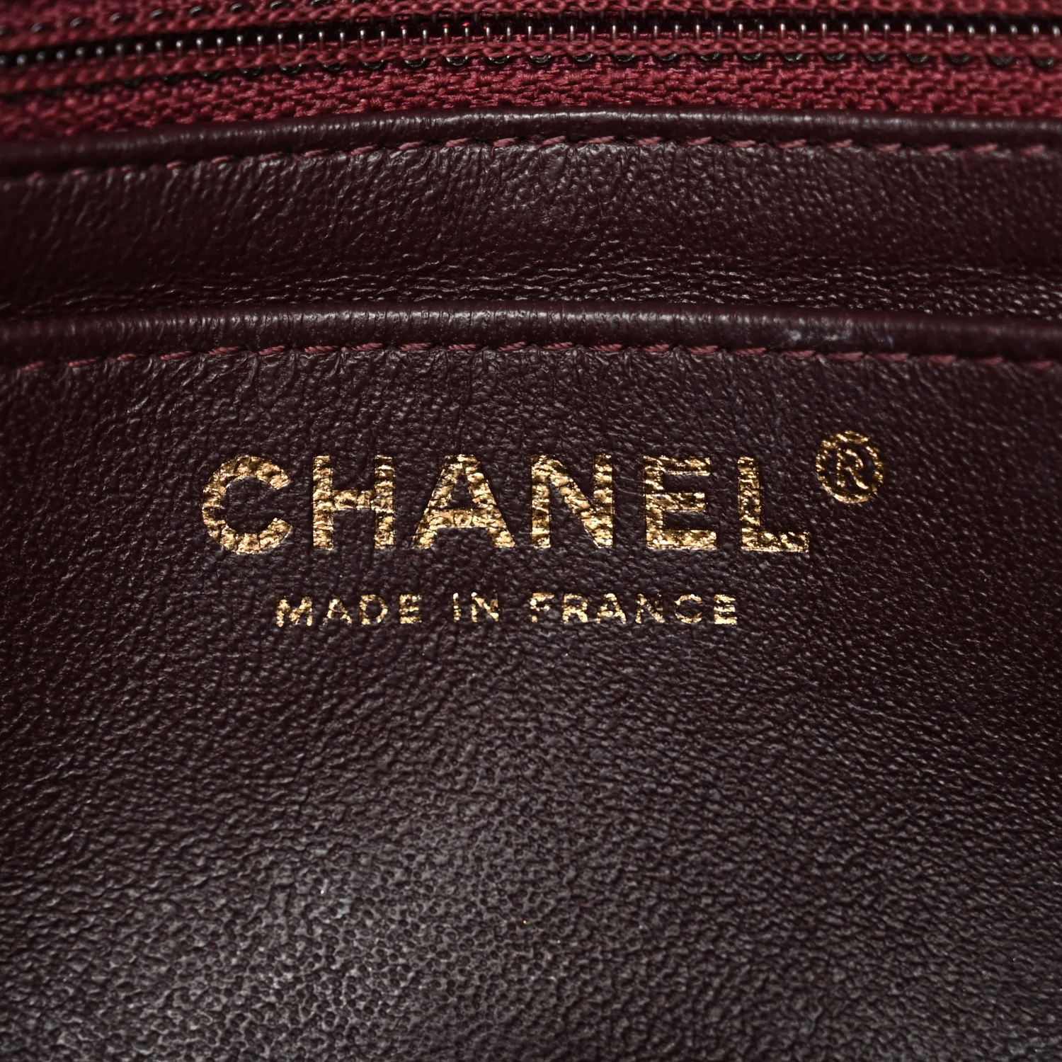 Lambskin Quilted Mini Rectangular Flap Burgundy - Image 6