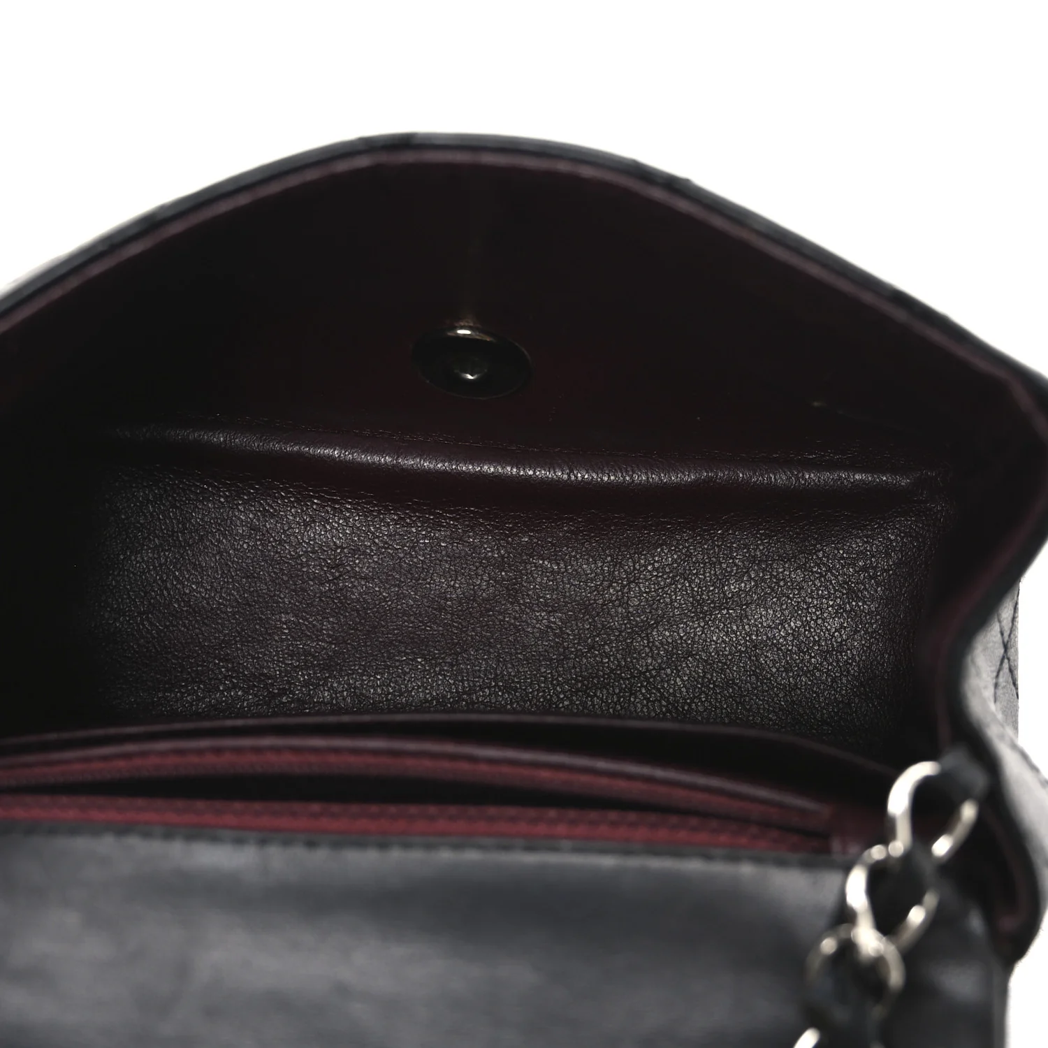 Lambskin Quilted Mini Square Flap Black - Image 5