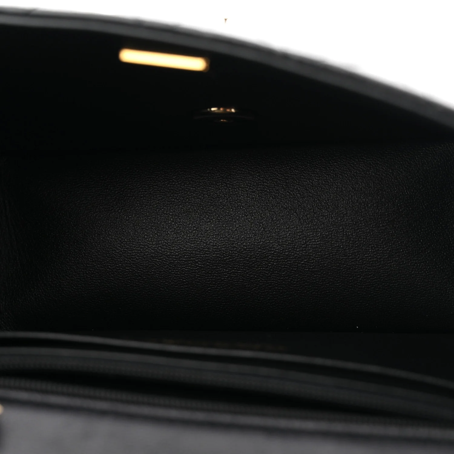 Lambskin Quilted Mini Square Flap Black - Image 5