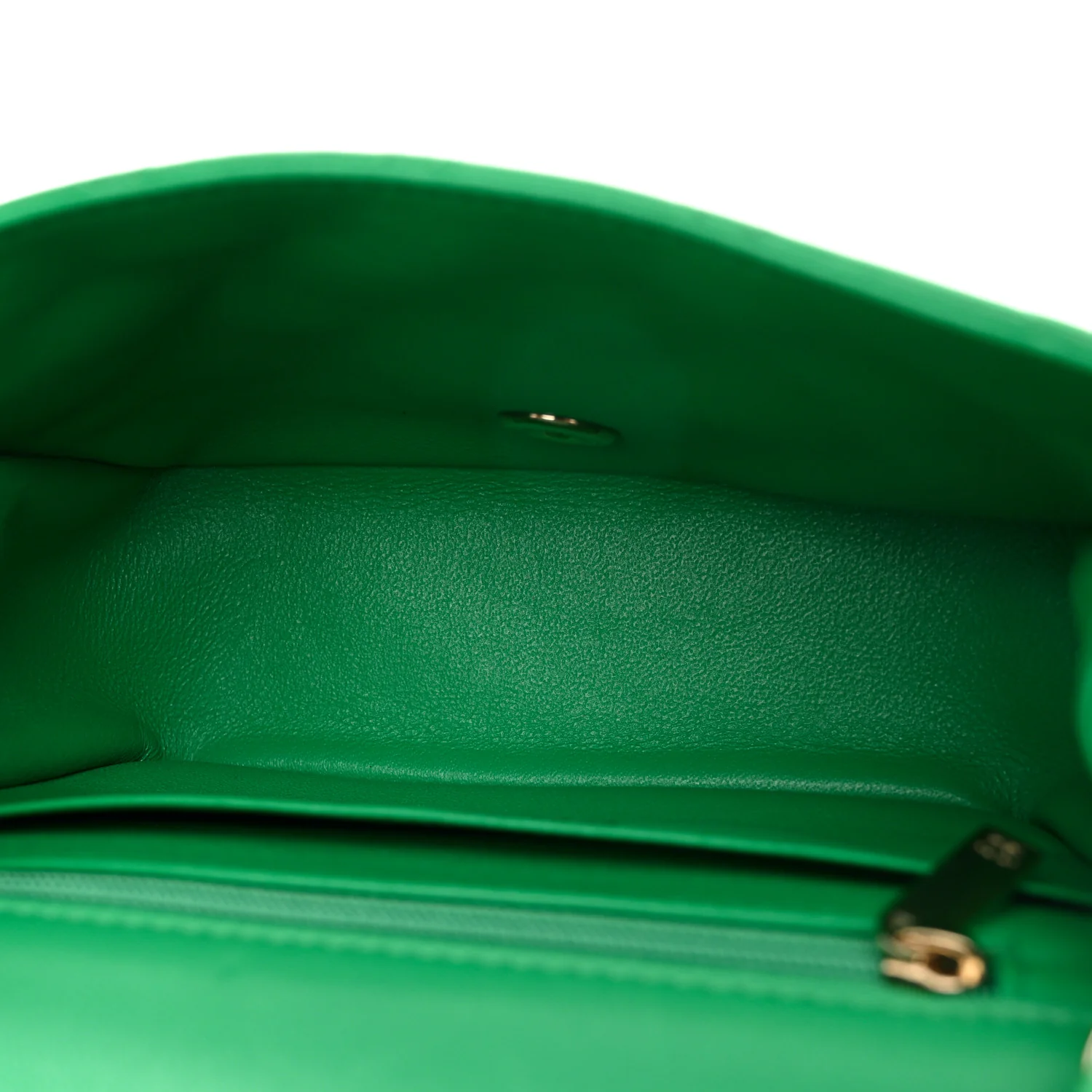 Lambskin Quilted Mini Square Flap Green - Image 5