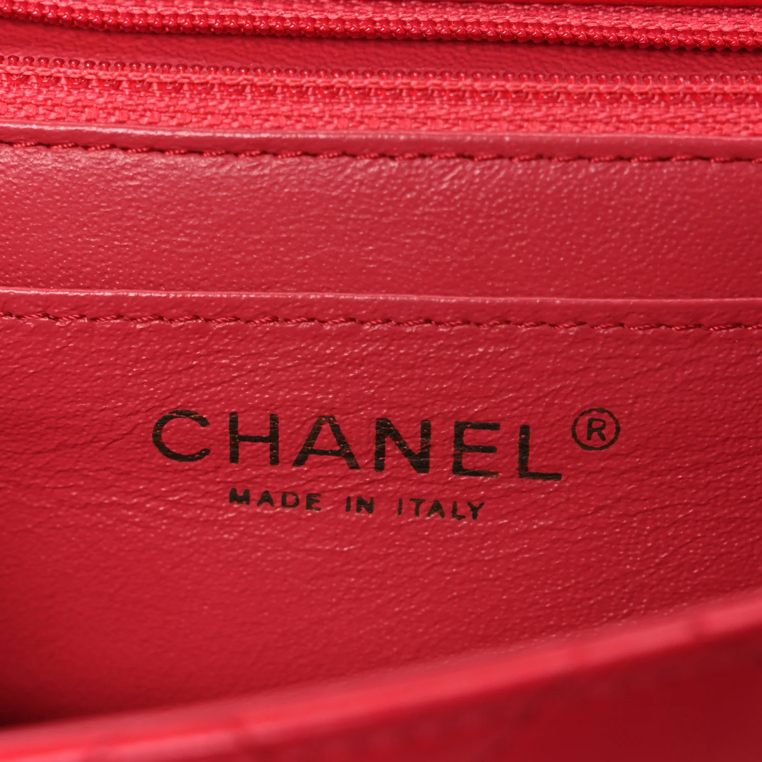 Lambskin Quilted Mini Square Flap Red - Image 6