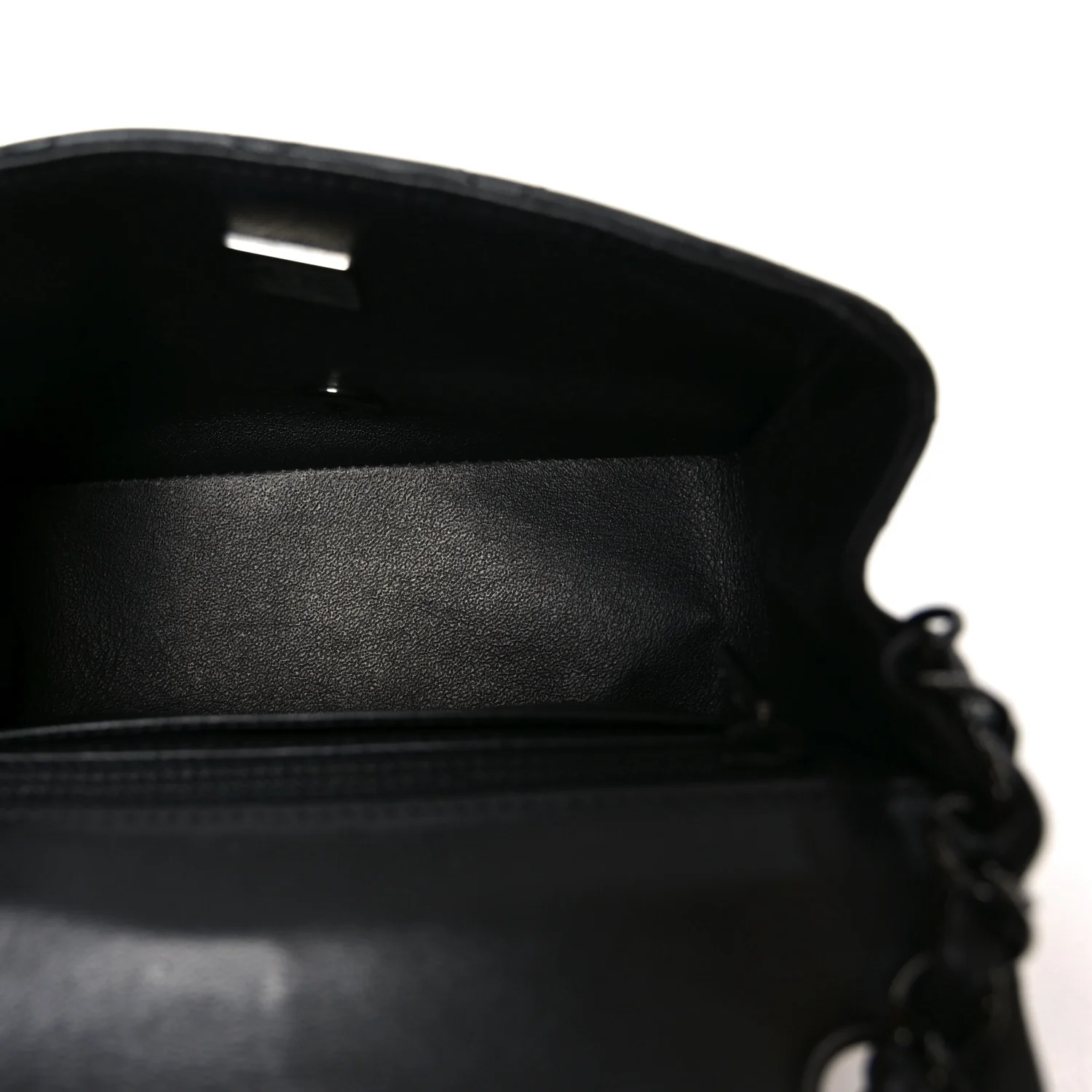 Lambskin Quilted Mini Square Flap So Black - Image 5