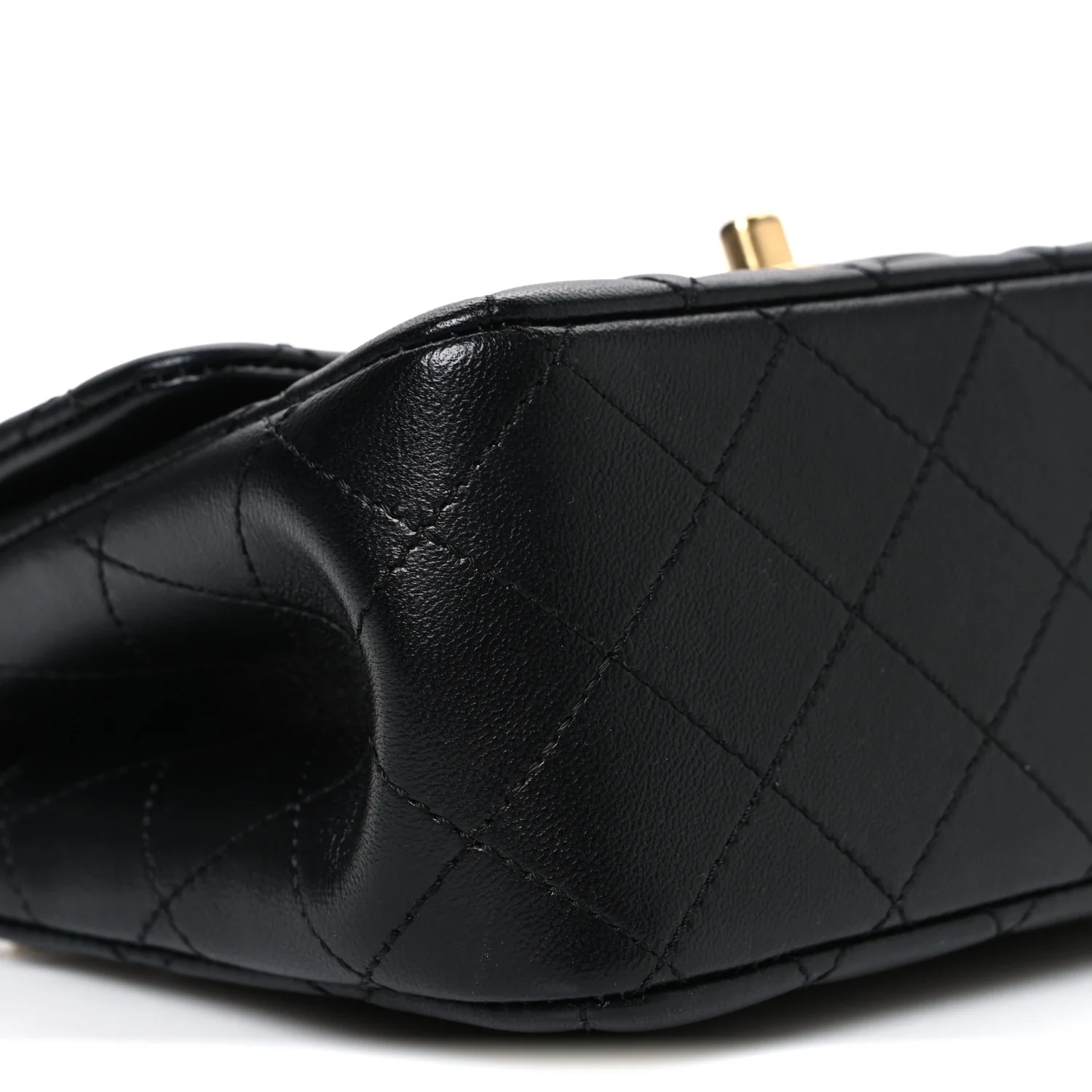 Lambskin Quilted Mini Sweet Camellia Flap Black - Image 9