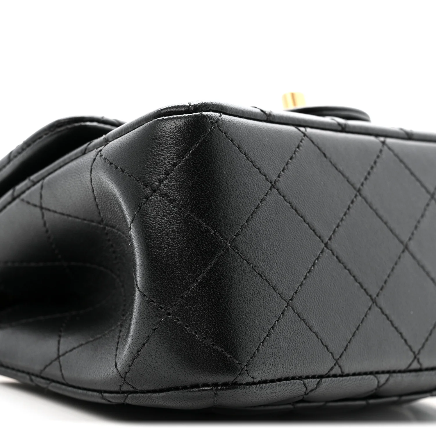Lambskin Quilted Mini Sweet Camellia Flap Black - Image 8