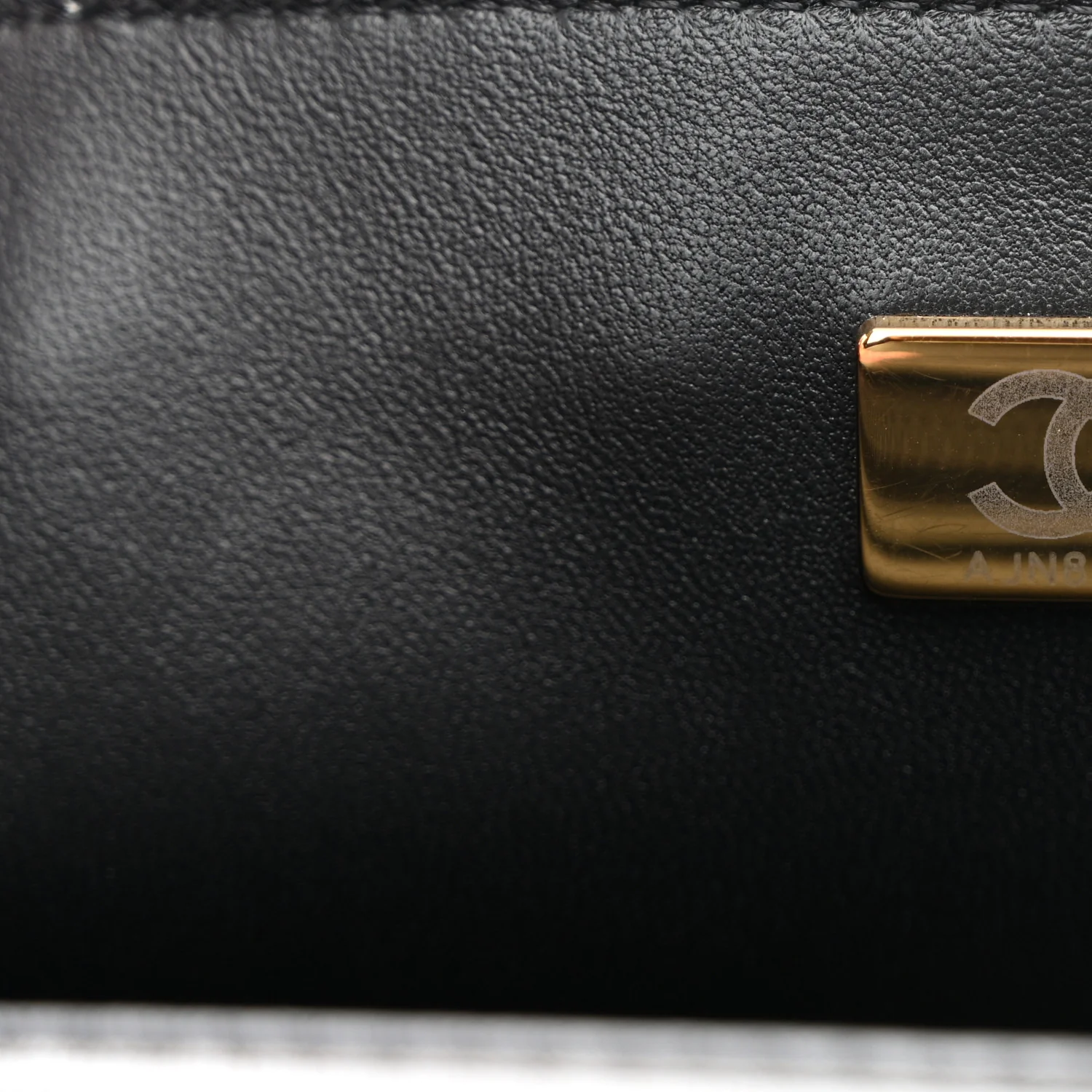 Lambskin Quilted Mini Top Handle Rectangular Flap Black - Image 6