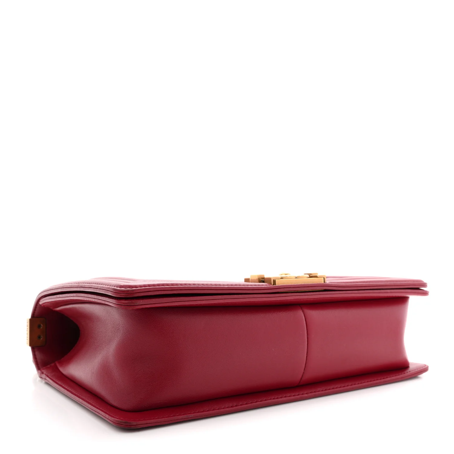 Lambskin Quilted New Medium Boy Flap Dark Red - Image 4