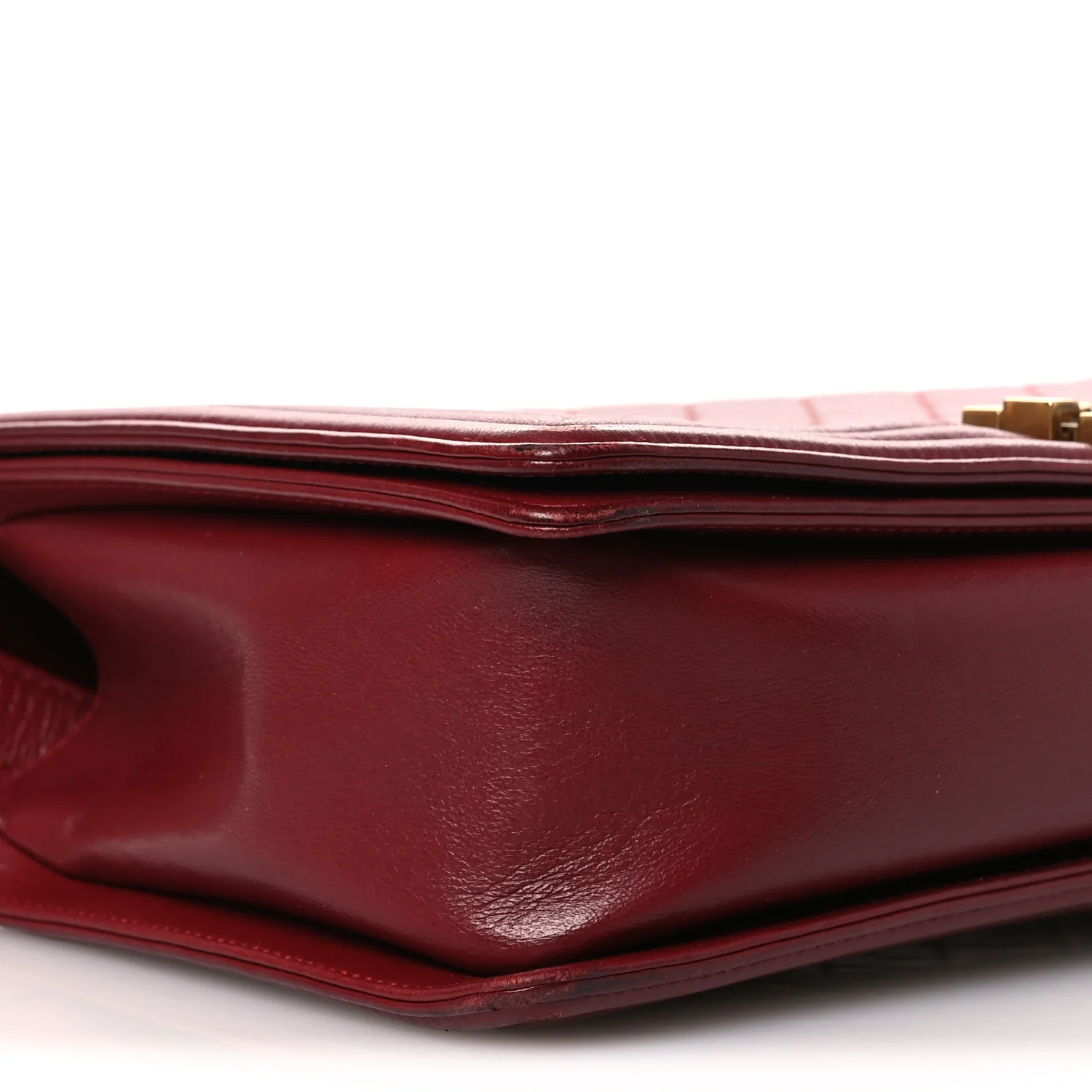 Lambskin Quilted New Medium Boy Flap Red - Image 9