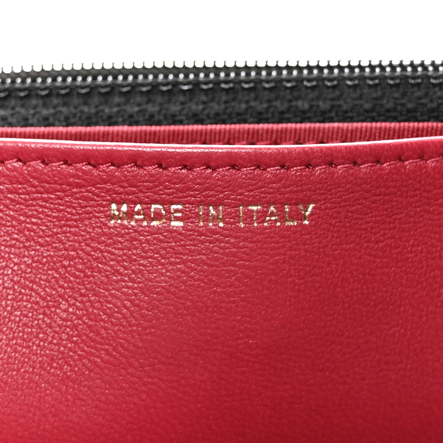 Lambskin Quilted Pearl Crown Wallet On Chain WOC Black - Image 7