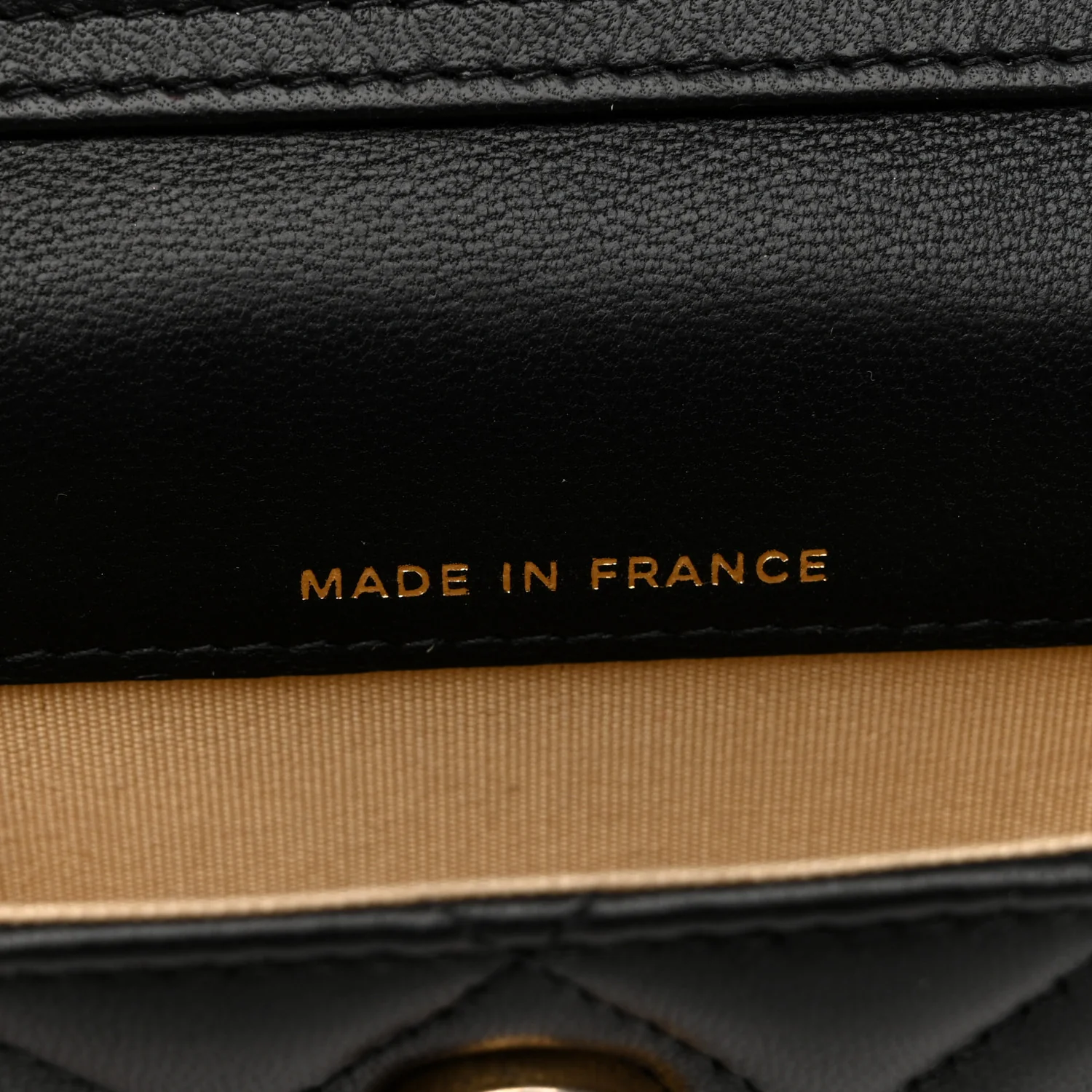 Lambskin Quilted Pearl Crush Clutch With Chain Black - Image 6