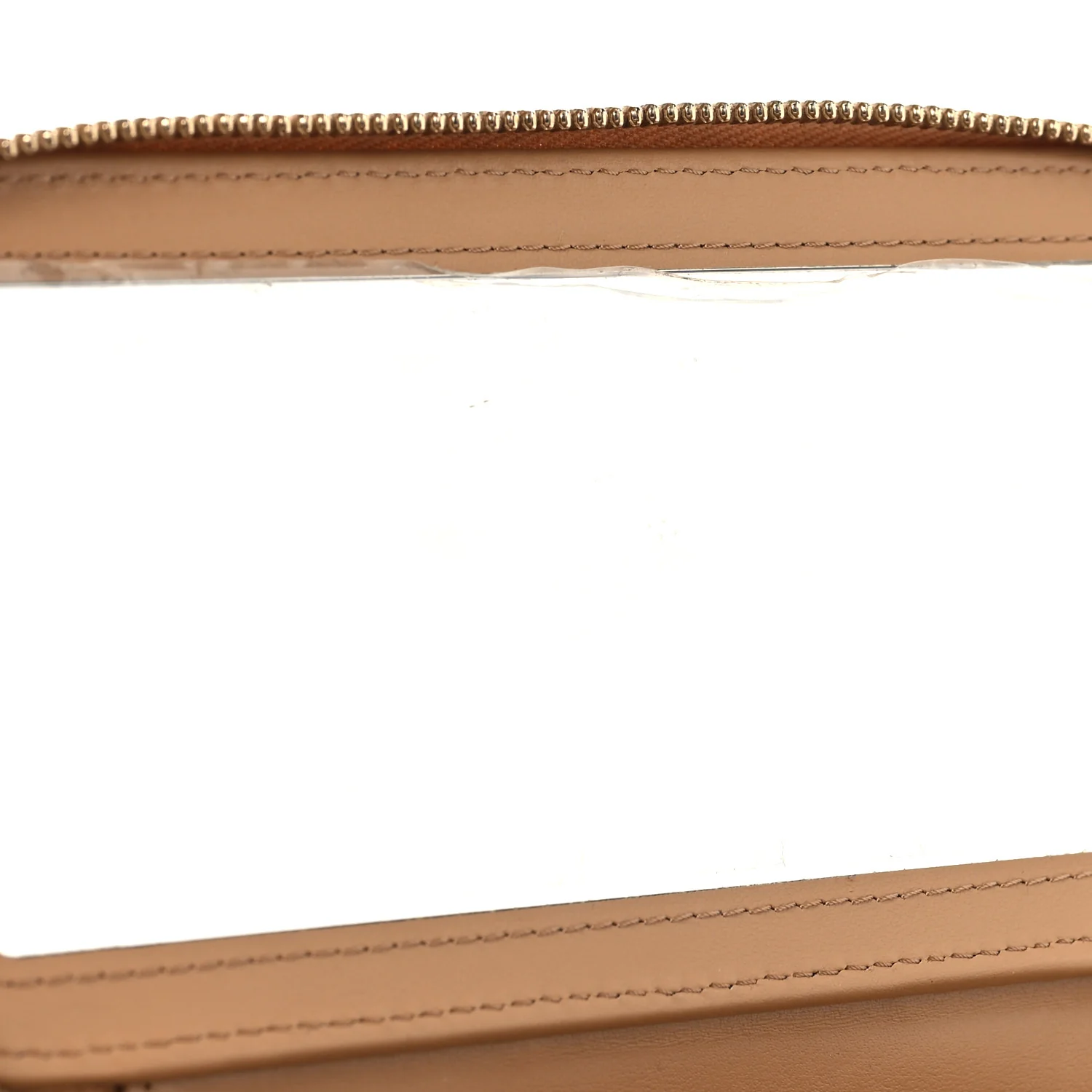 Lambskin Quilted Pearl Crush Small Vanity Case With Chain Beige - Image 8