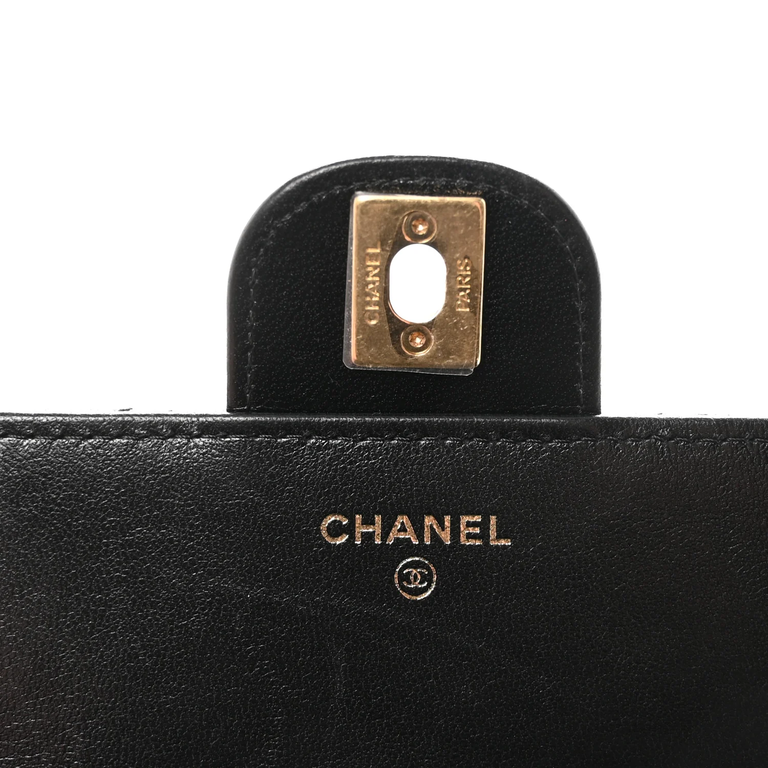 Lambskin Quilted Preppy Satchel Wallet On Chain WOC Black - Image 6