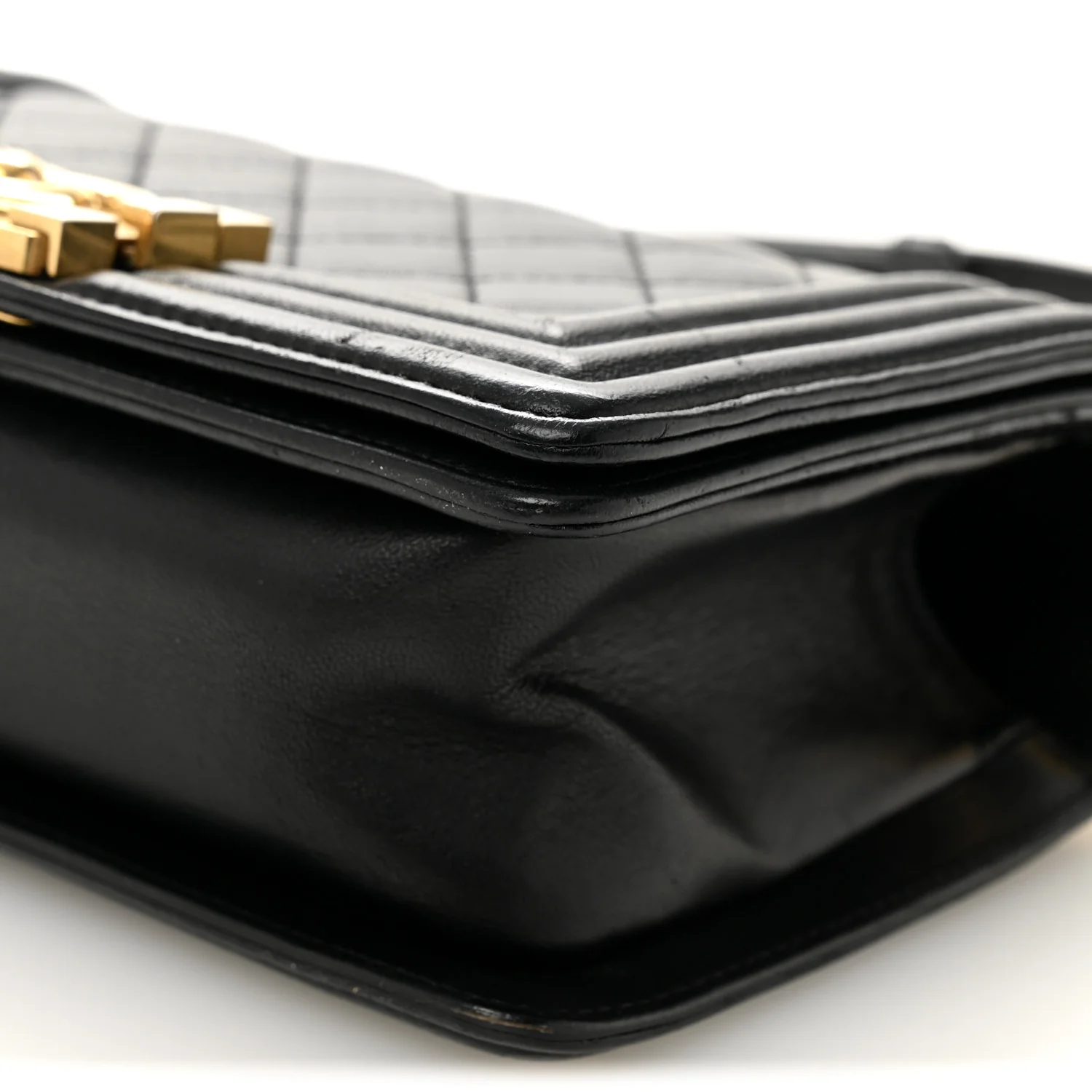 Lambskin Quilted Small Boy Flap Black - Image 18
