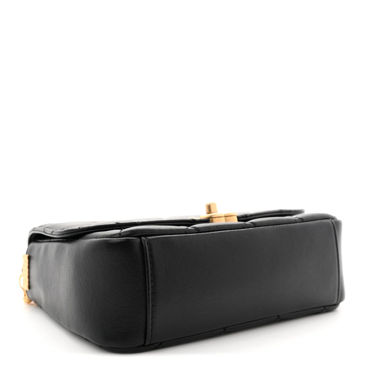 Lambskin Quilted Small CC Coin Flap Bag Black - Image 4
