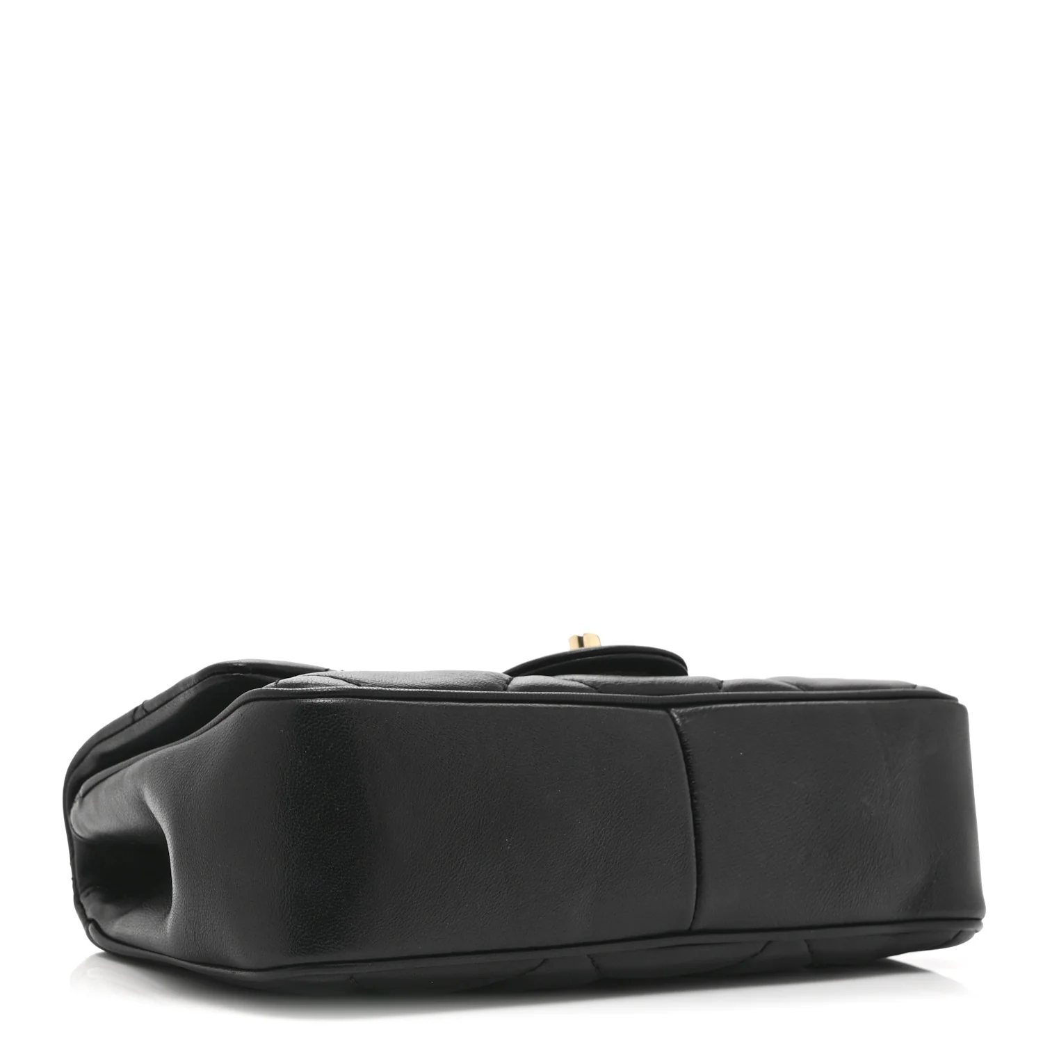 Lambskin Quilted Small Easy Carry Flap Black - Image 4