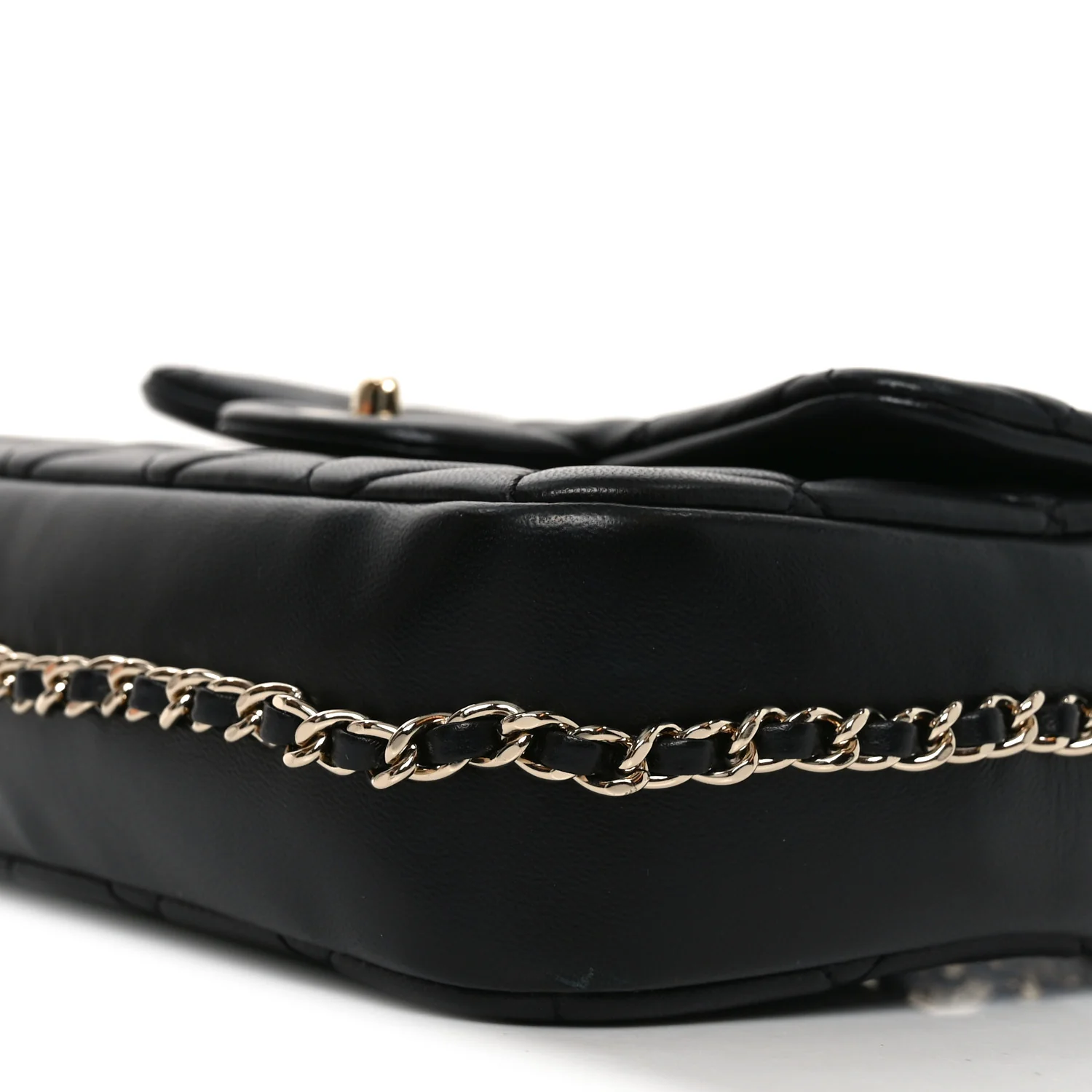 Lambskin Quilted Small My Precious Flap Black - Image 10