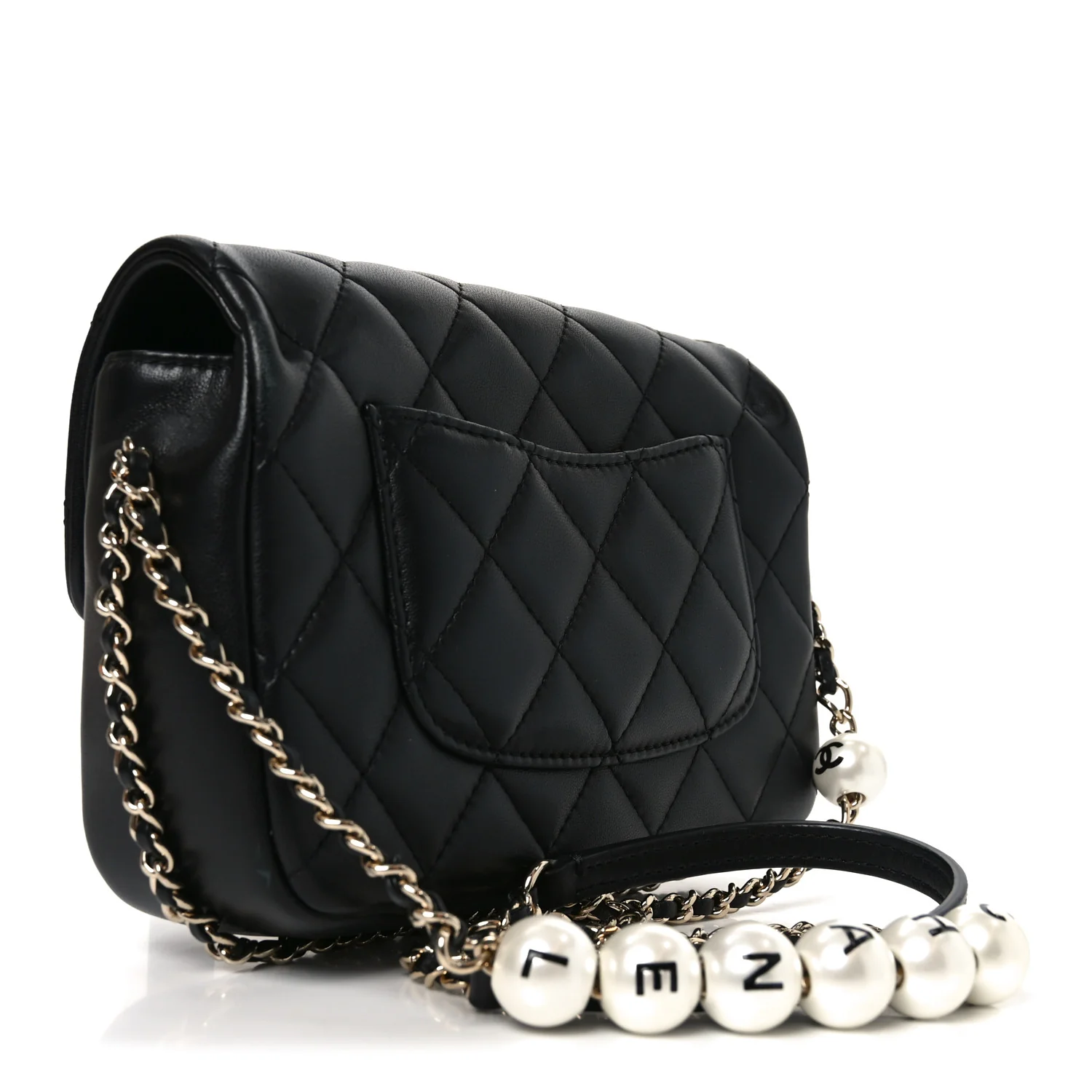 Lambskin Quilted Small My Precious Flap Black - Image 3