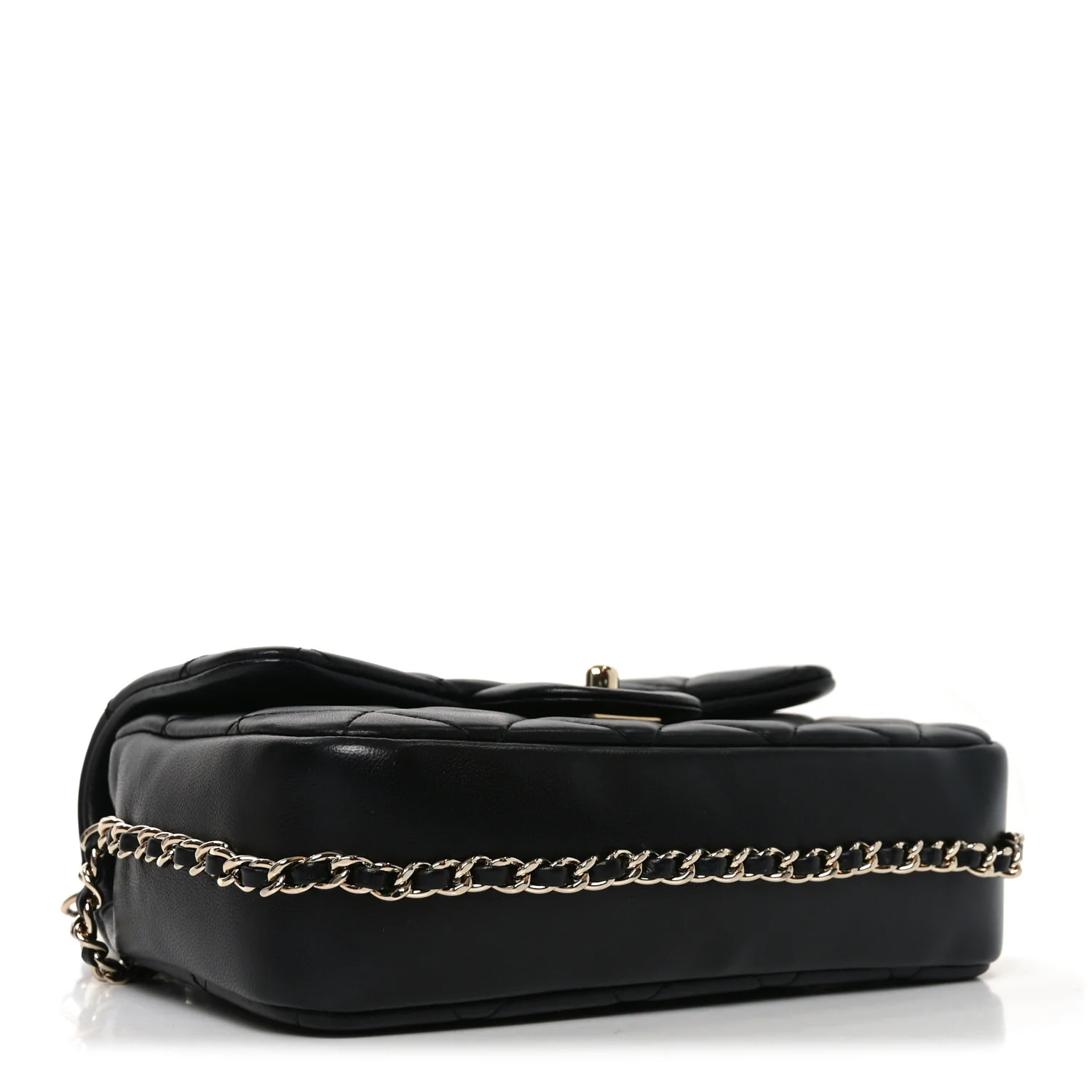 Lambskin Quilted Small My Precious Flap Black - Image 4
