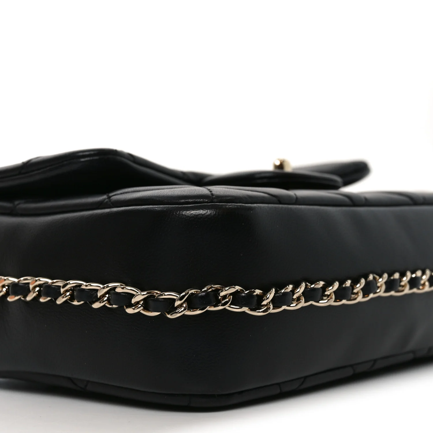 Lambskin Quilted Small My Precious Flap Black - Image 9