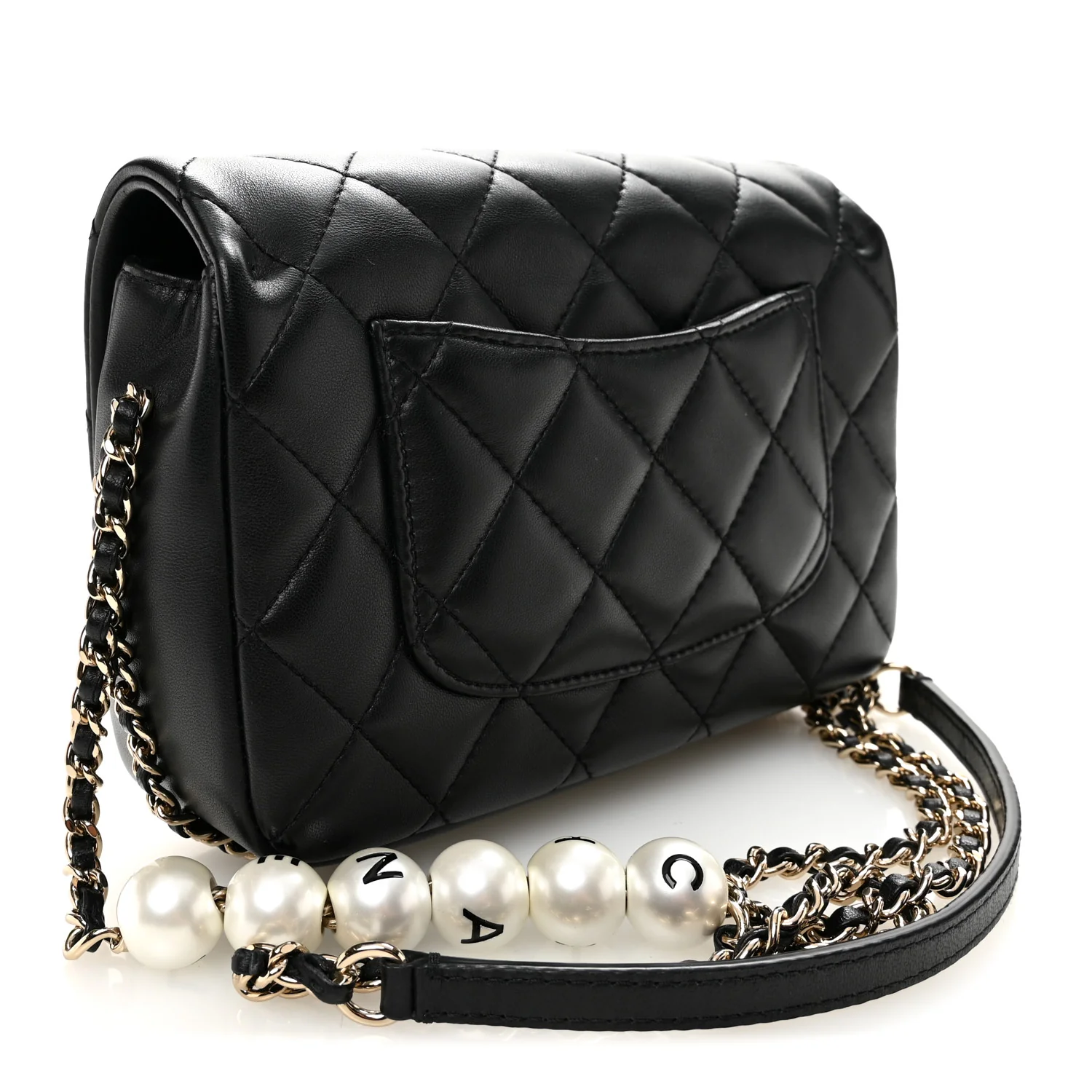 Lambskin Quilted Small My Precious Flap Black - Image 3