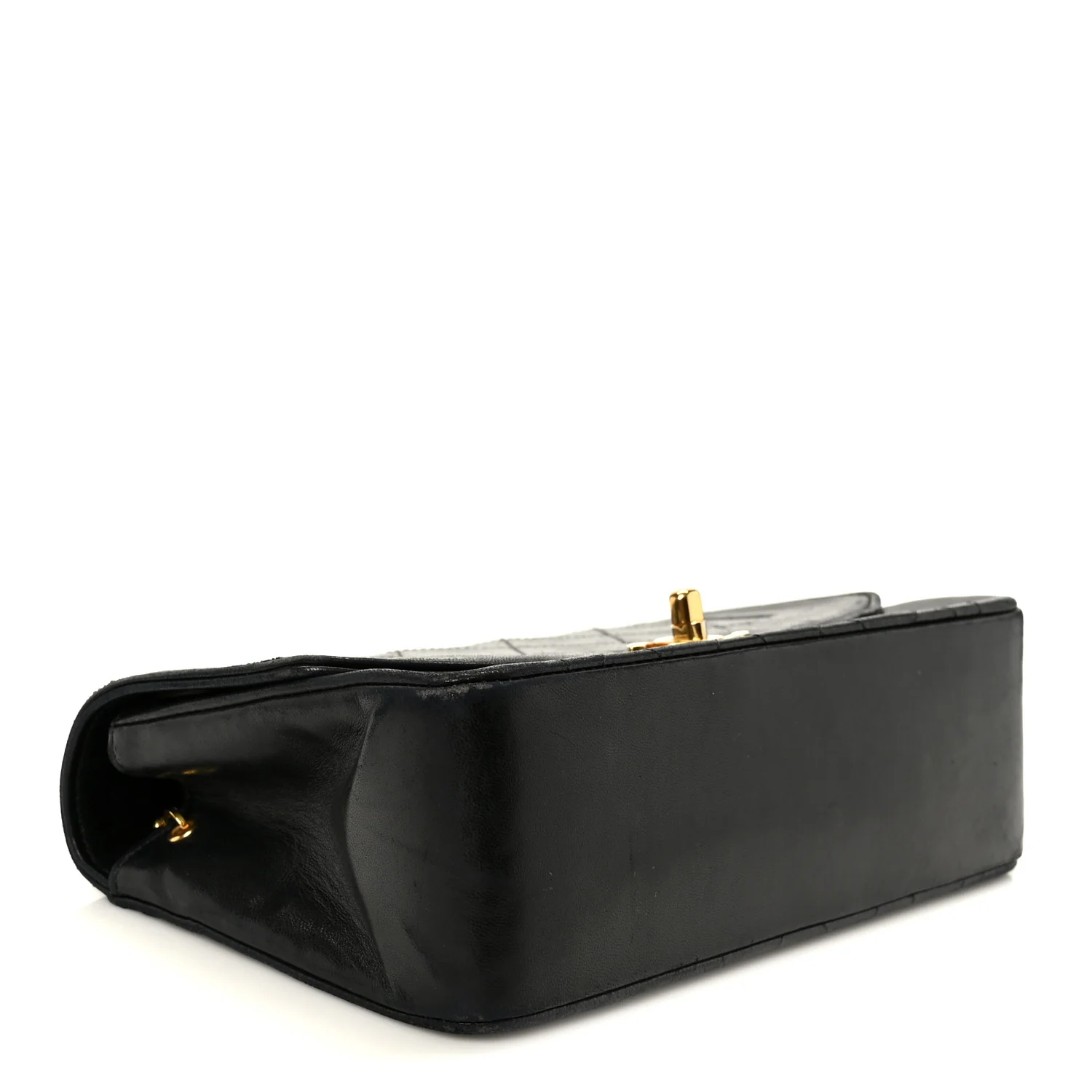 Lambskin Quilted Small Single Flap Black - Image 4