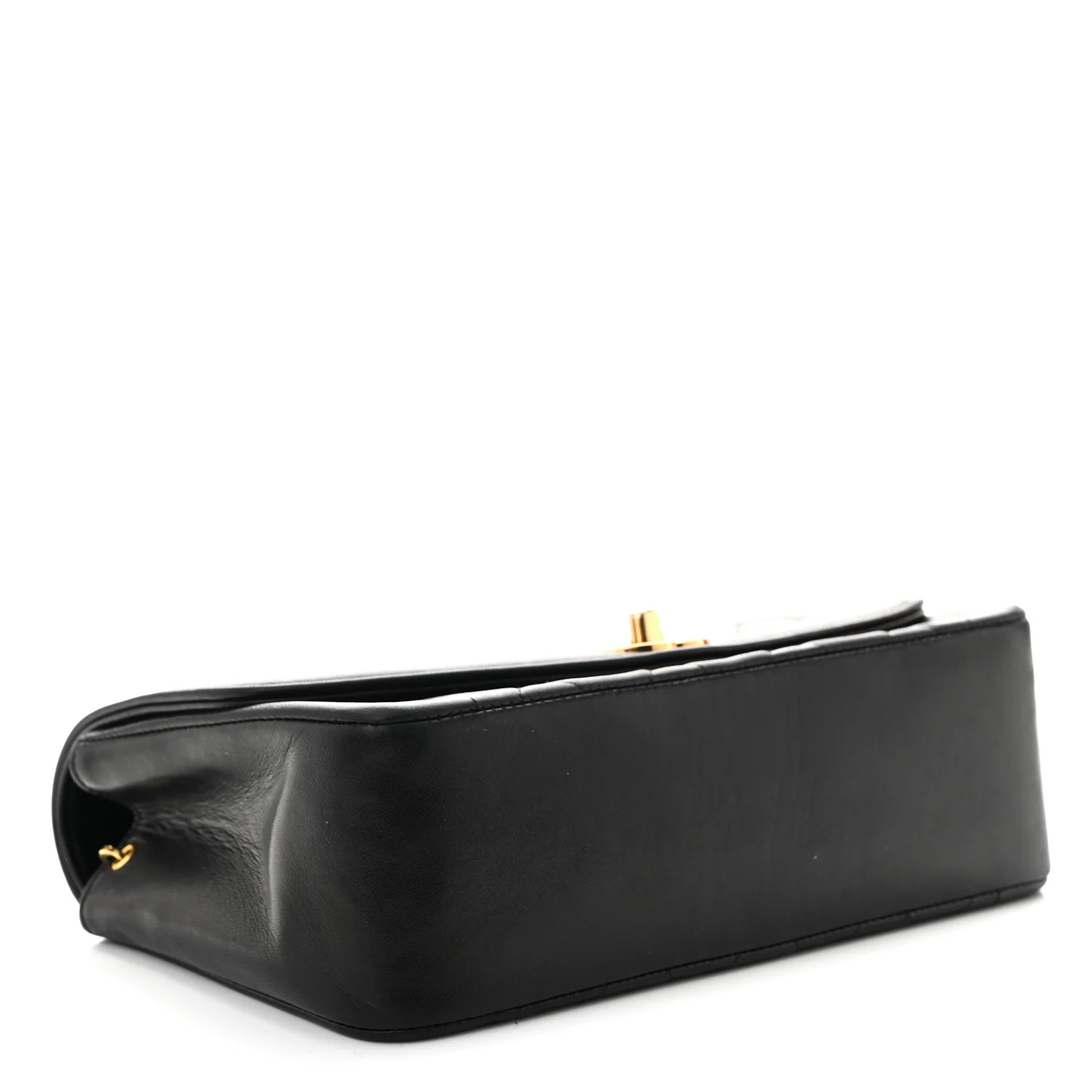 Lambskin Quilted Small Single Flap Black - Image 4