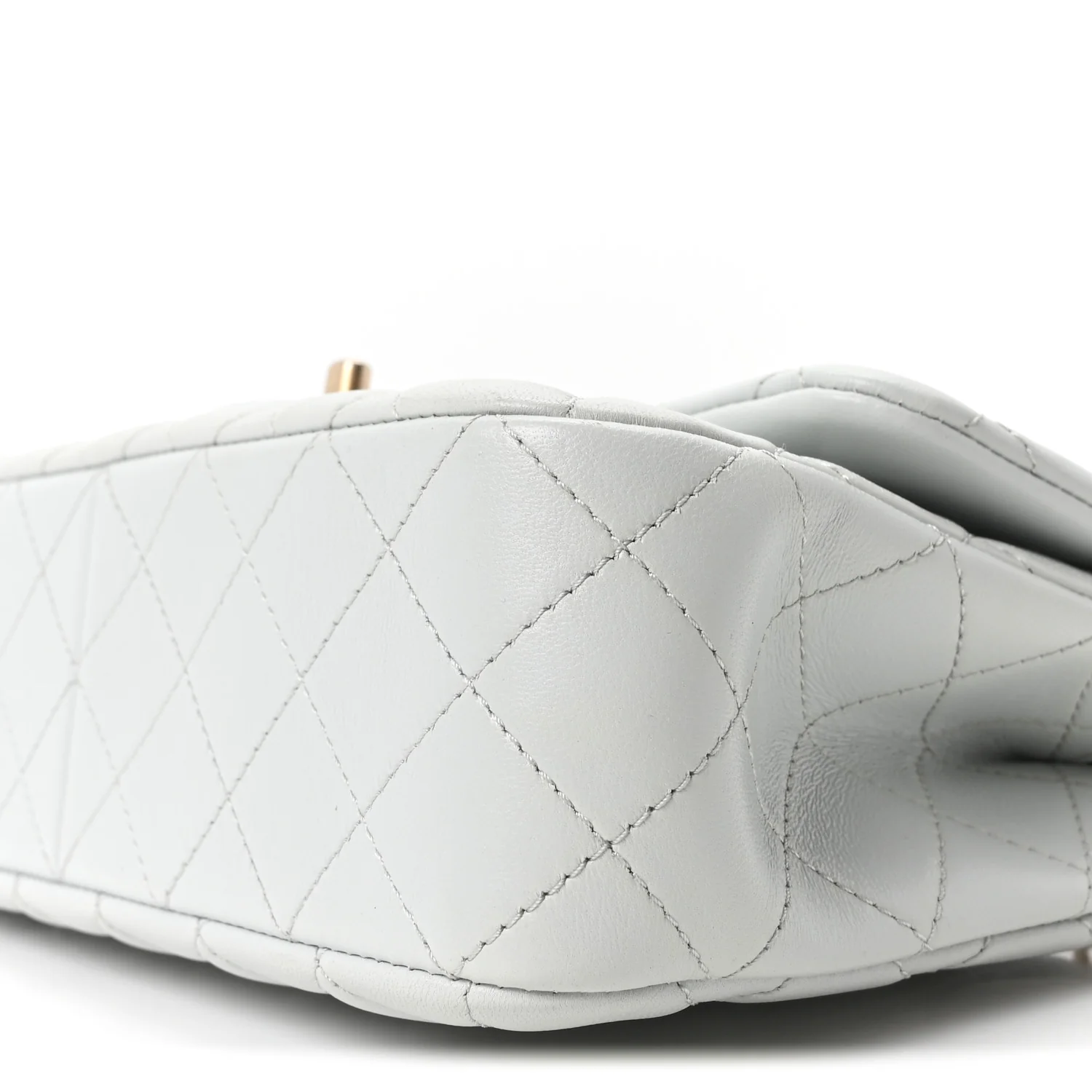 Lambskin Quilted Small Sweet Camellia Flap Light Blue - Image 9