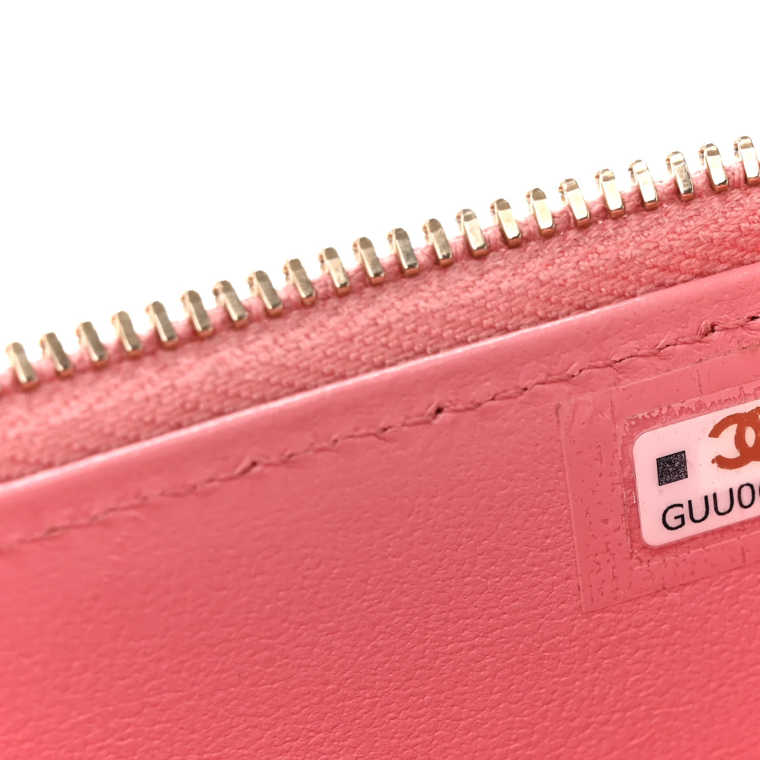 Lambskin Quilted Small Top Handle Vanity Case With Chain Pink - Image 7
