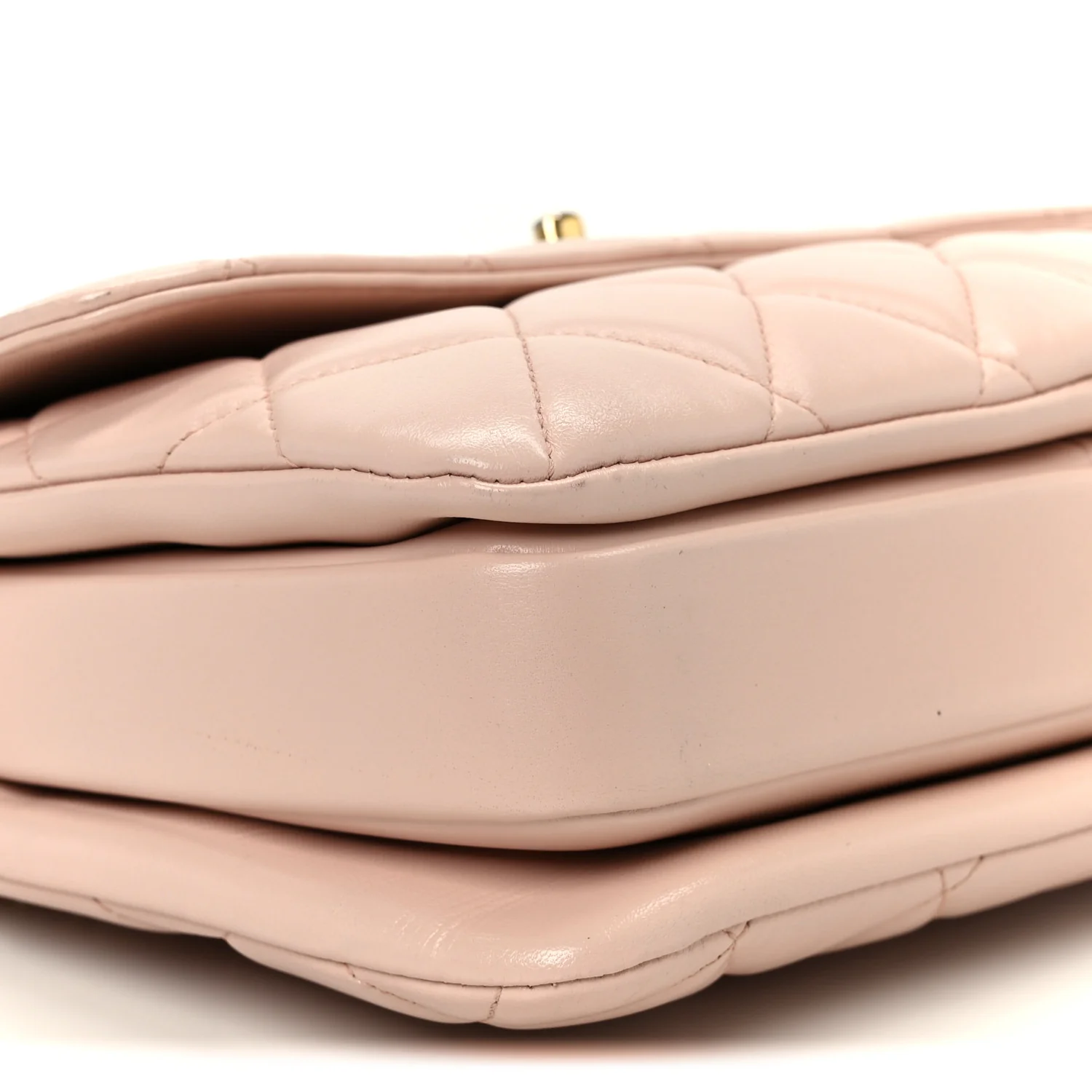 Lambskin Quilted Small Trendy CC Flap Dual Handle Bag Light Pink - Image 12