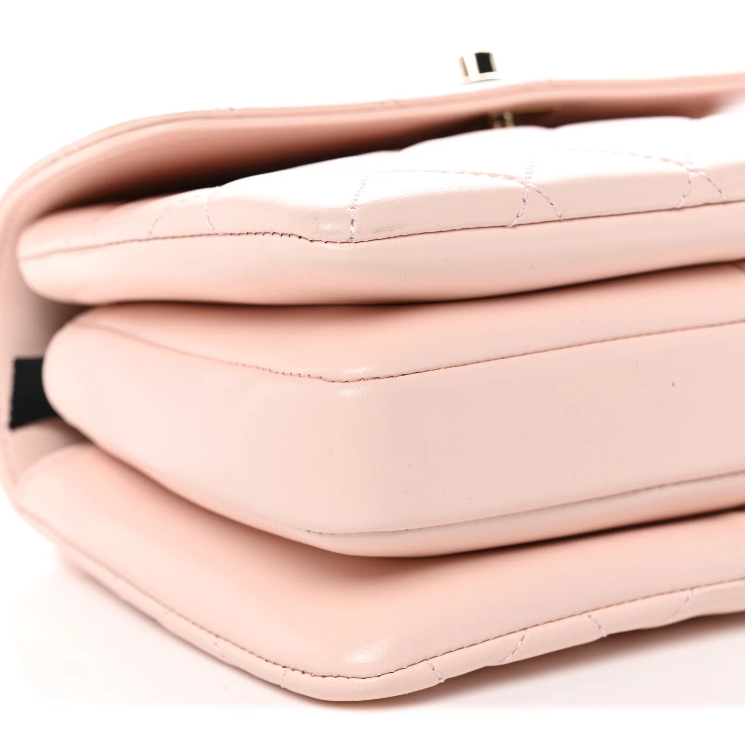 Lambskin Quilted Small Trendy CC Flap Dual Handle Bag Light Pink - Image 9