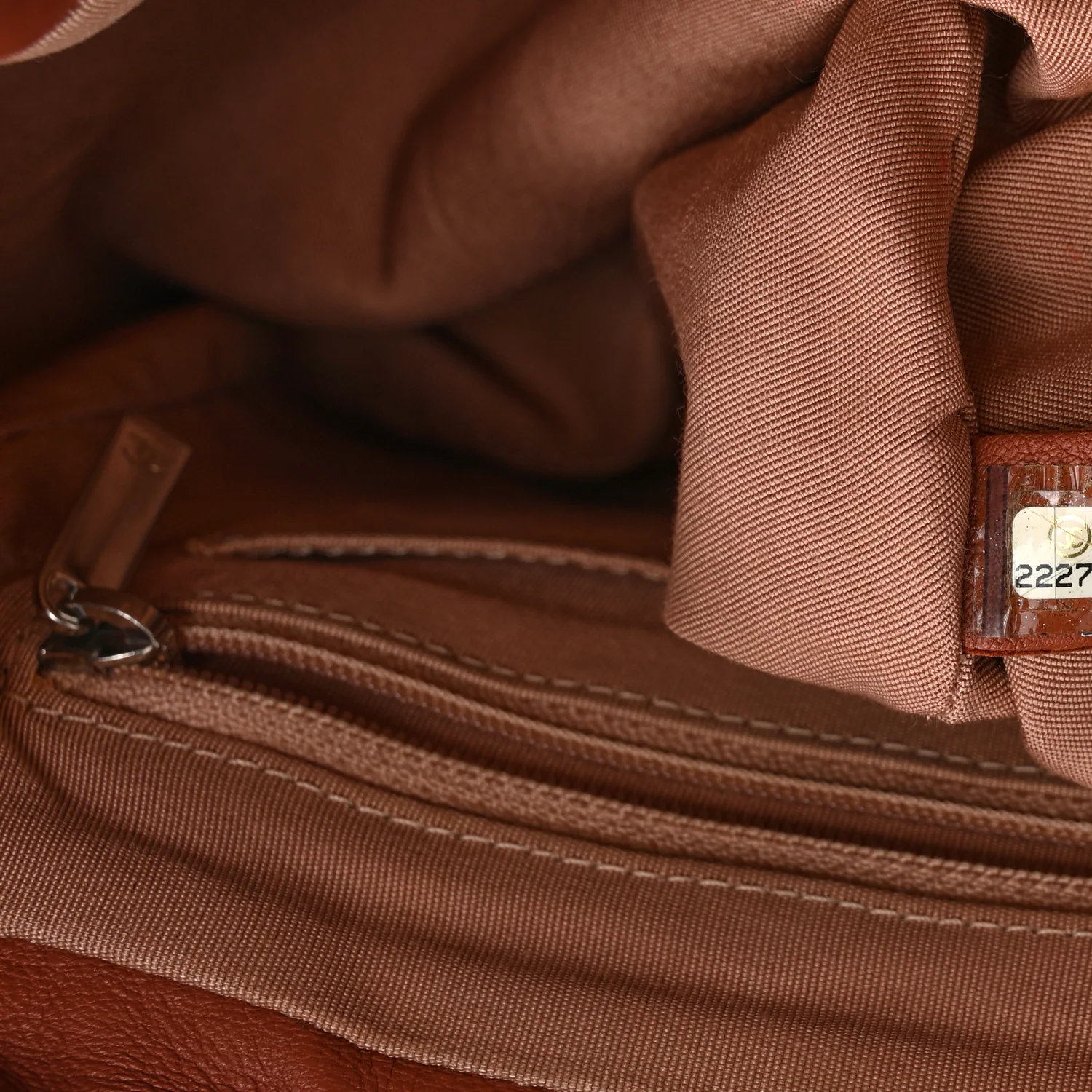 Lambskin Quilted Small Urban Spirit Backpack Brown - Image 7