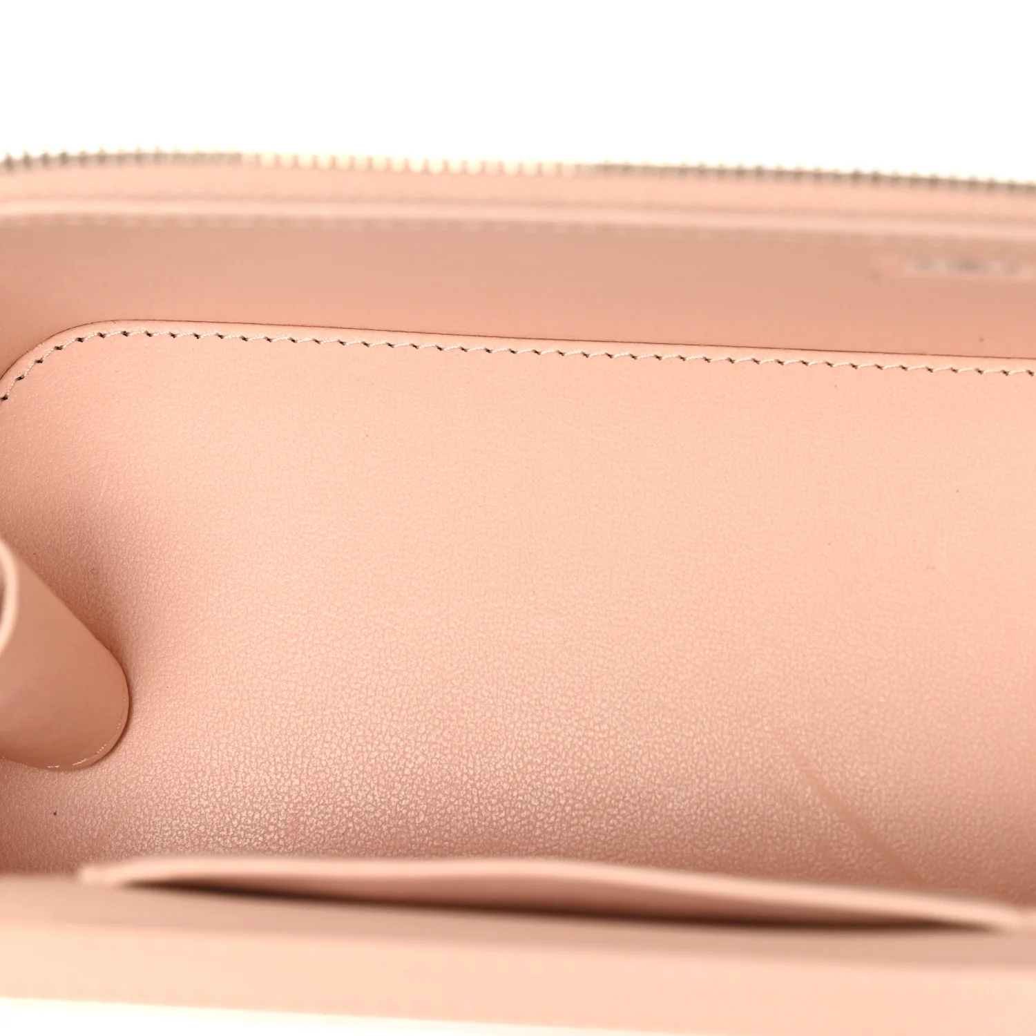 Lambskin Quilted Sweet Camellia Small Vanity Case With Chain Pink - Image 5