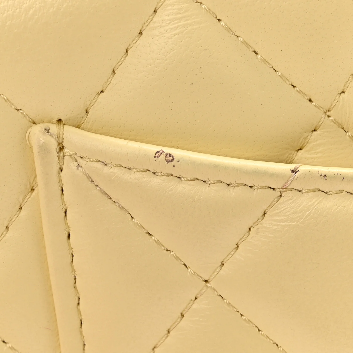 Lambskin Quilted Sweet Camellia Wallet on Chain WOC Yellow - Image 14