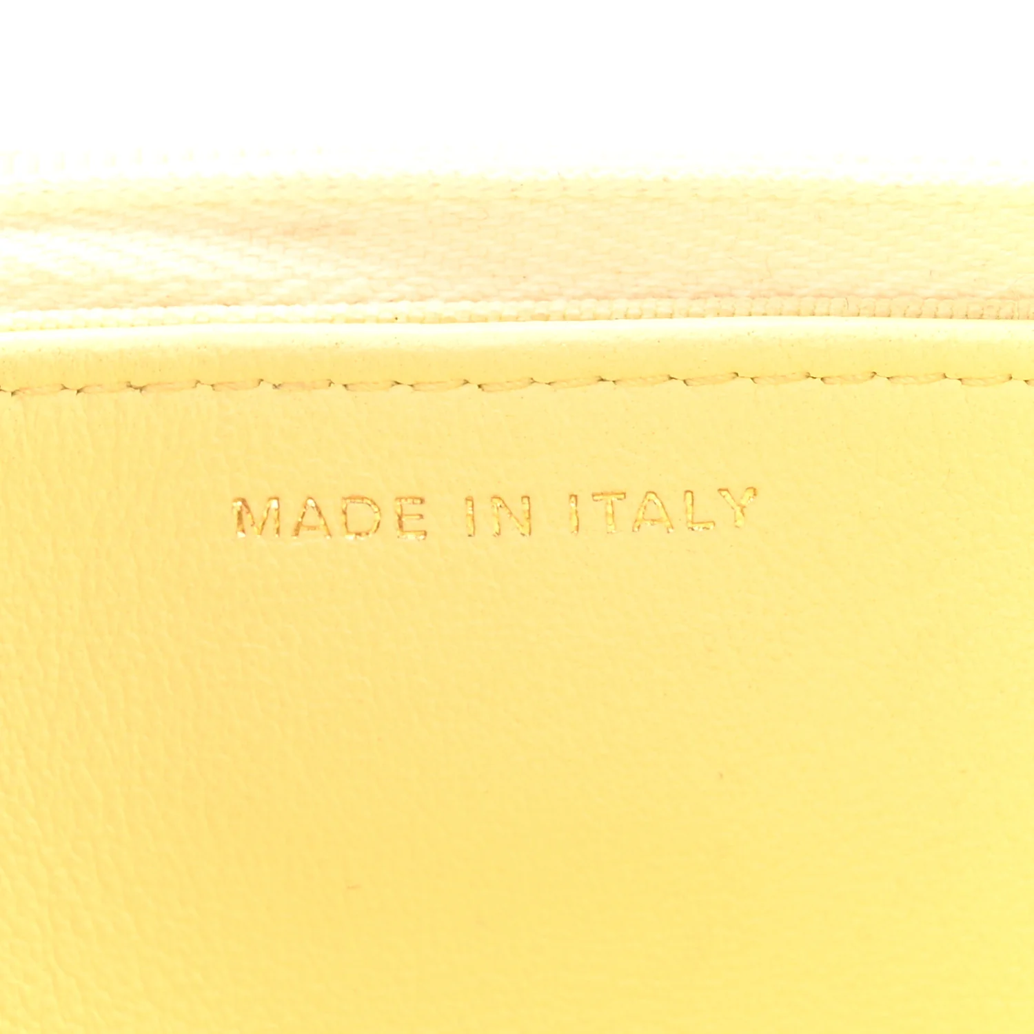 Lambskin Quilted Sweet Camellia Wallet on Chain WOC Yellow - Image 7