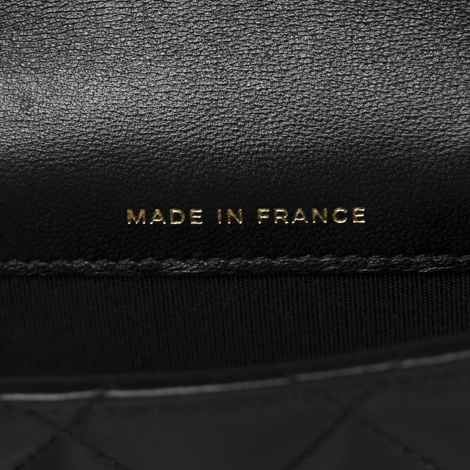 Lambskin Quilted Top Handle Flap Coin Purse With Chain Black - Image 7