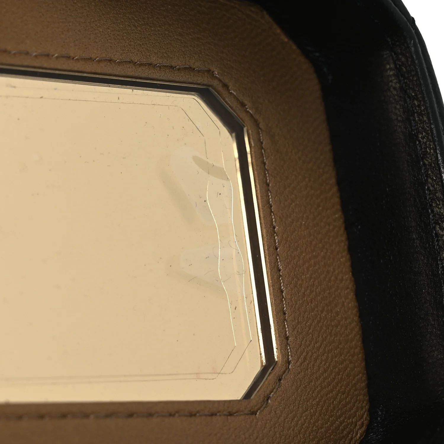 Lambskin Quilted Vanity Clutch With Chain Black - Image 11
