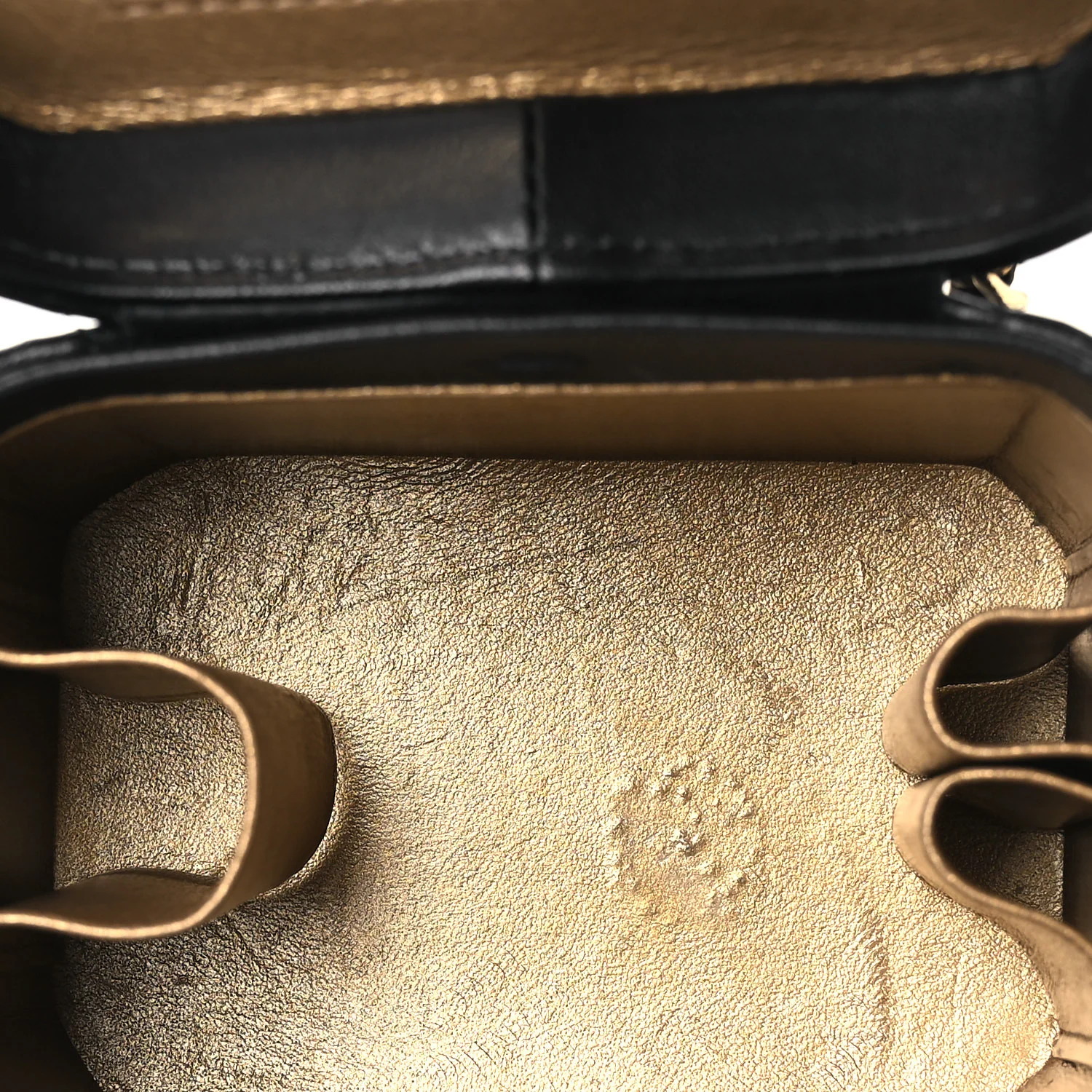 Lambskin Quilted Vanity Clutch With Chain Black - Image 4