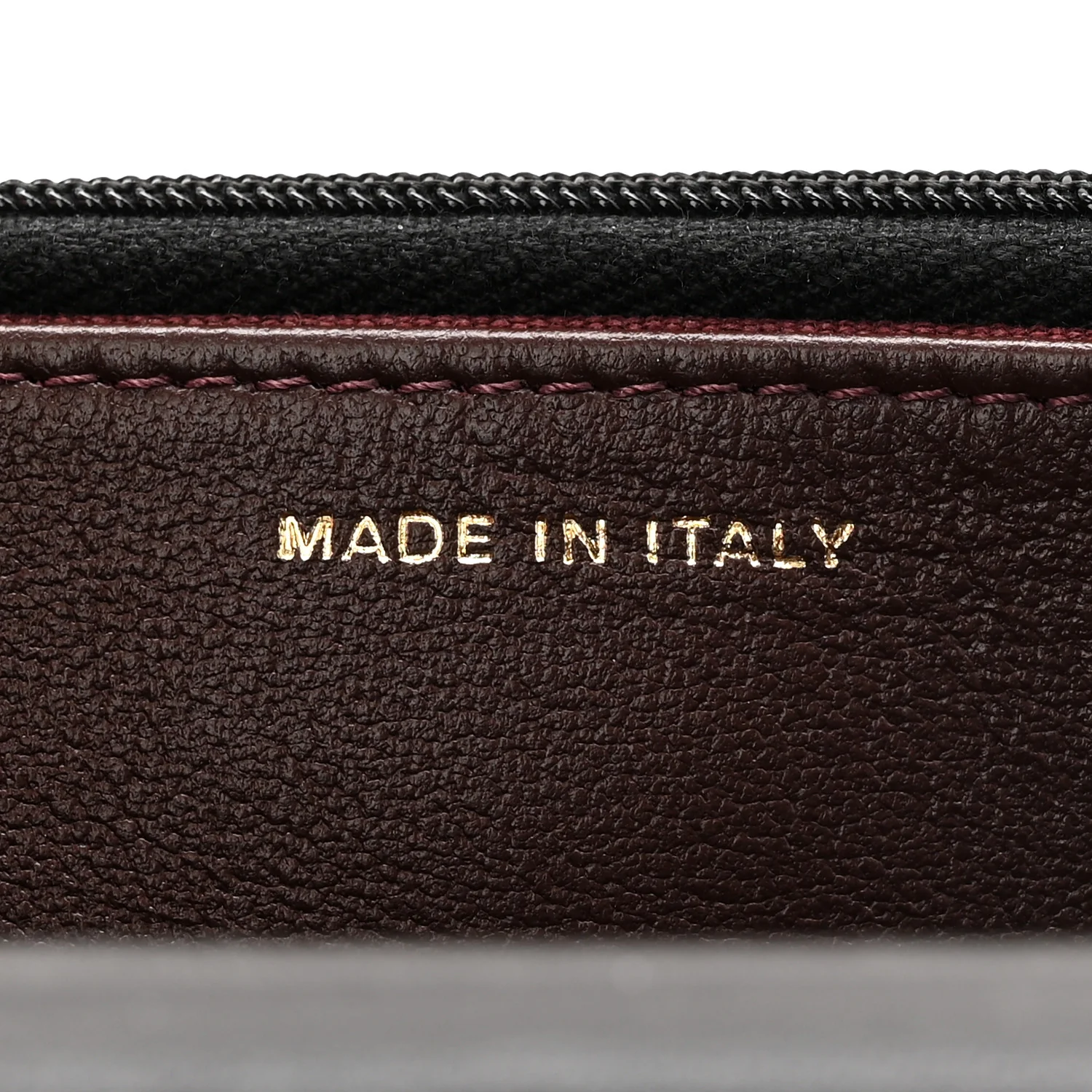 Lambskin Quilted Wallet On Chain WOC Black - Image 7