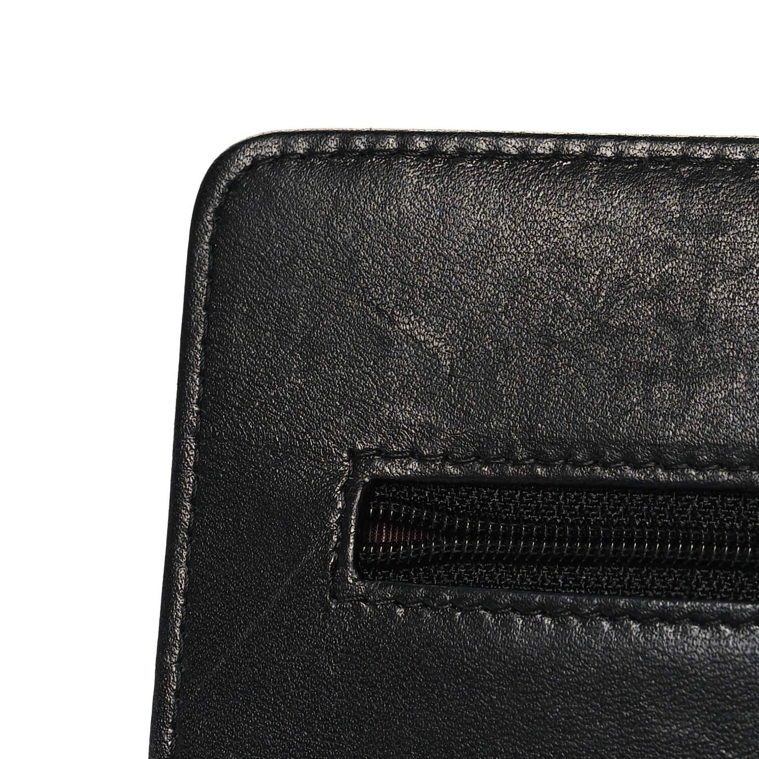 Lambskin Quilted Wallet On Chain WOC Black - Image 12