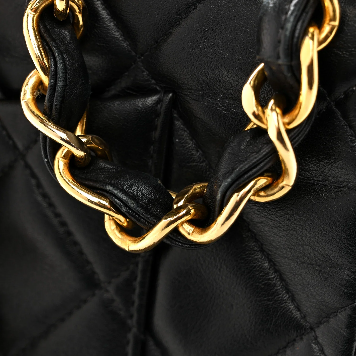 Lambskin Quilted XL Jumbo Single Flap Black - Image 15