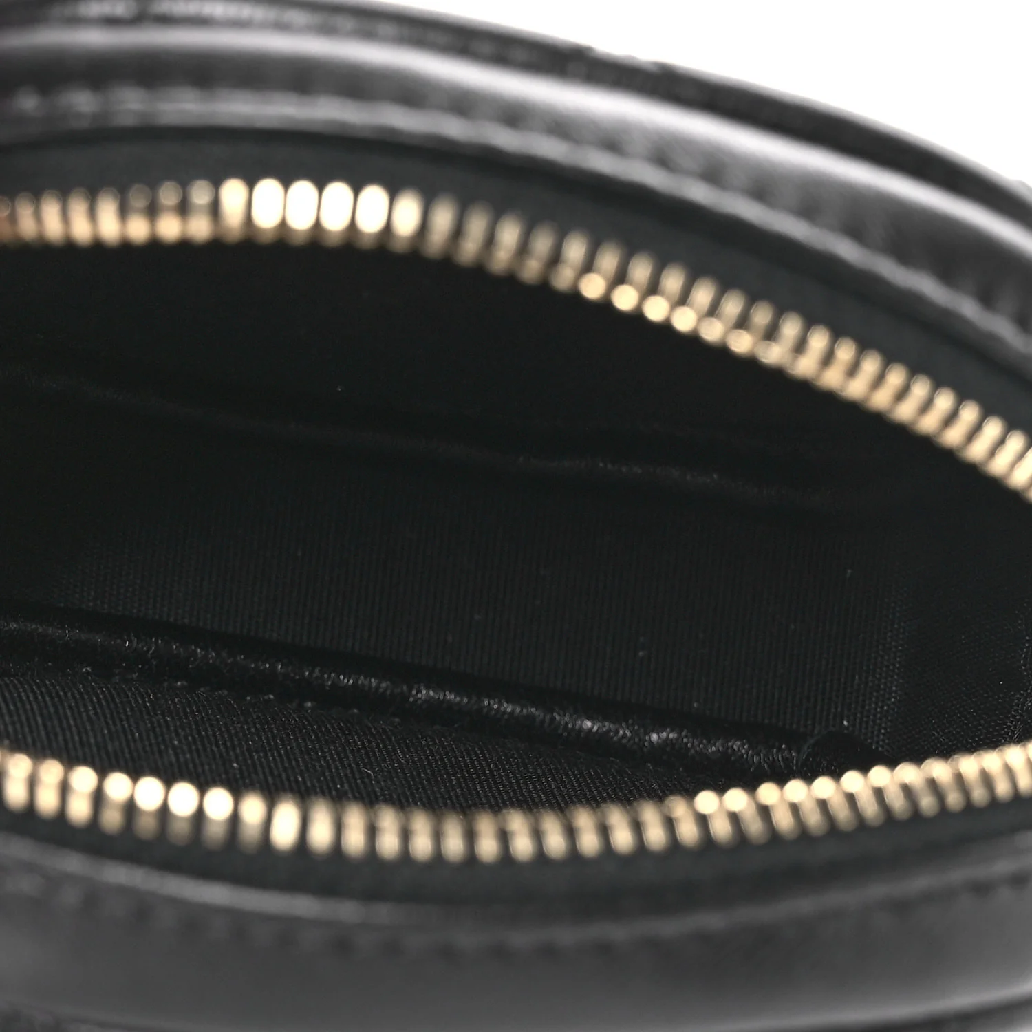 Lambskin Quilted Zip Around Classic Coin Purse Black - Image 5