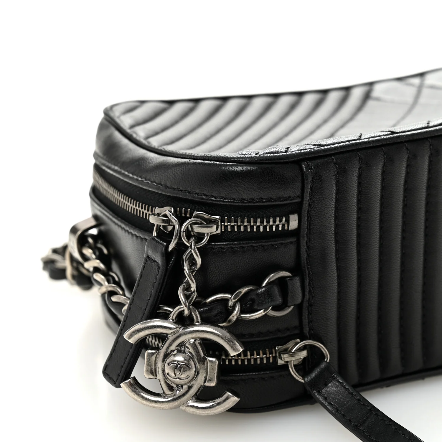 Lambskin Small Coco Boy Camera Case Black - Image 9