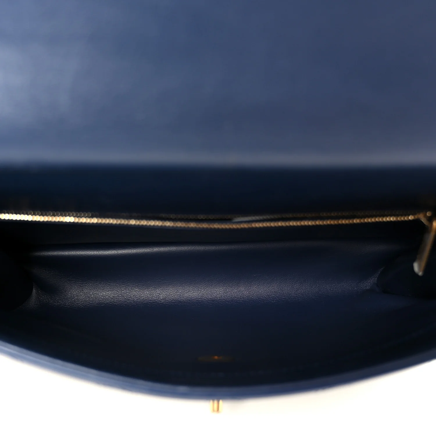 Lambskin Stitched Coco Luxe Medium Flap Blue - Image 5