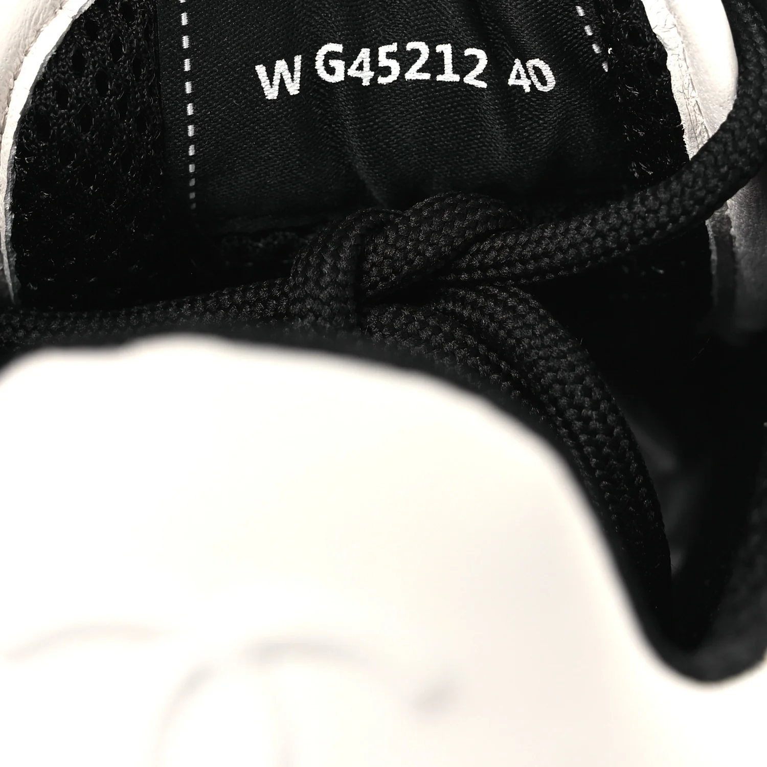 Lambskin Suede Calfskin Sneakers 40 Ivory White Black - Image 10